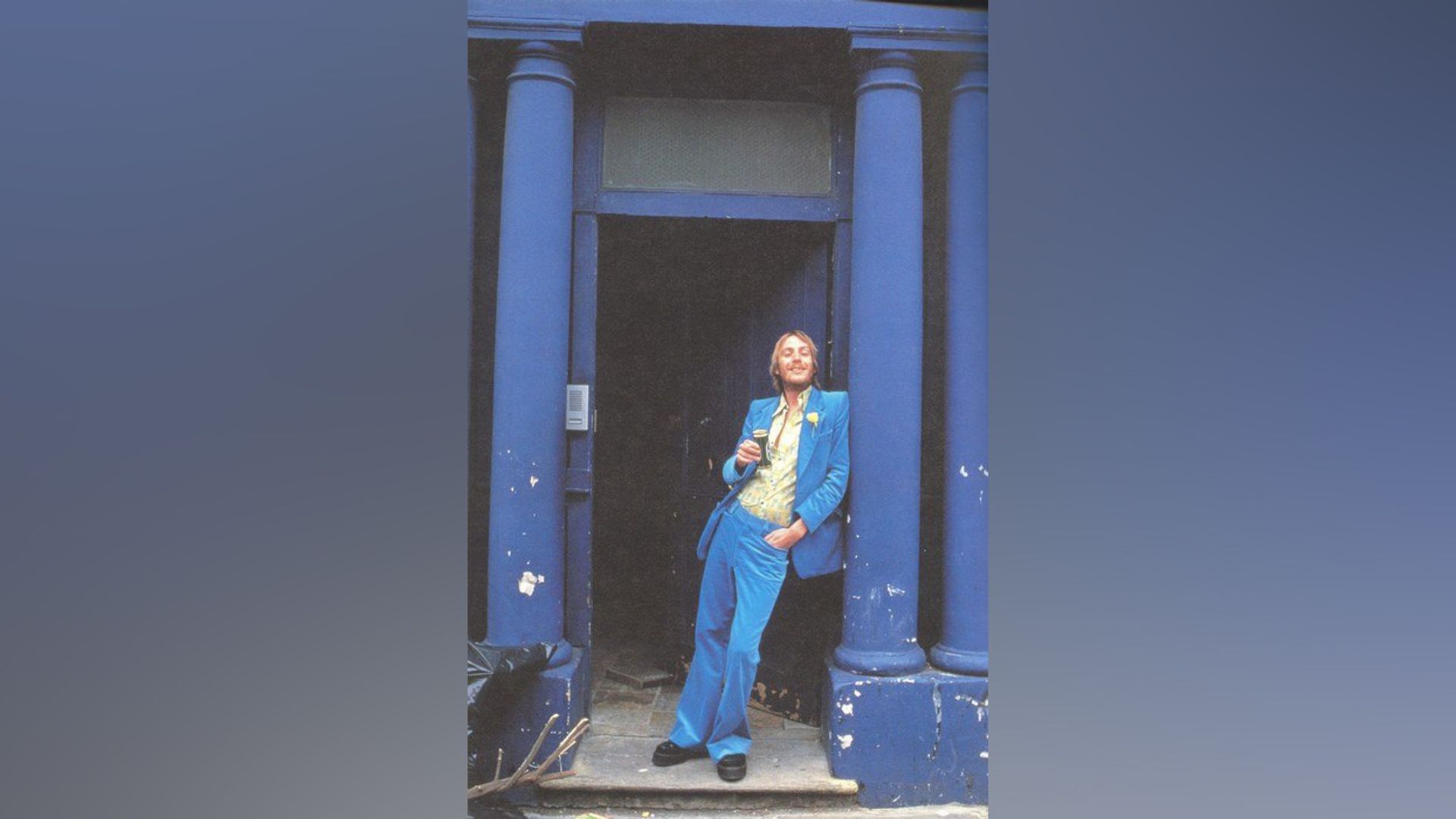 Rhys Evans na planie "Notting Hill"