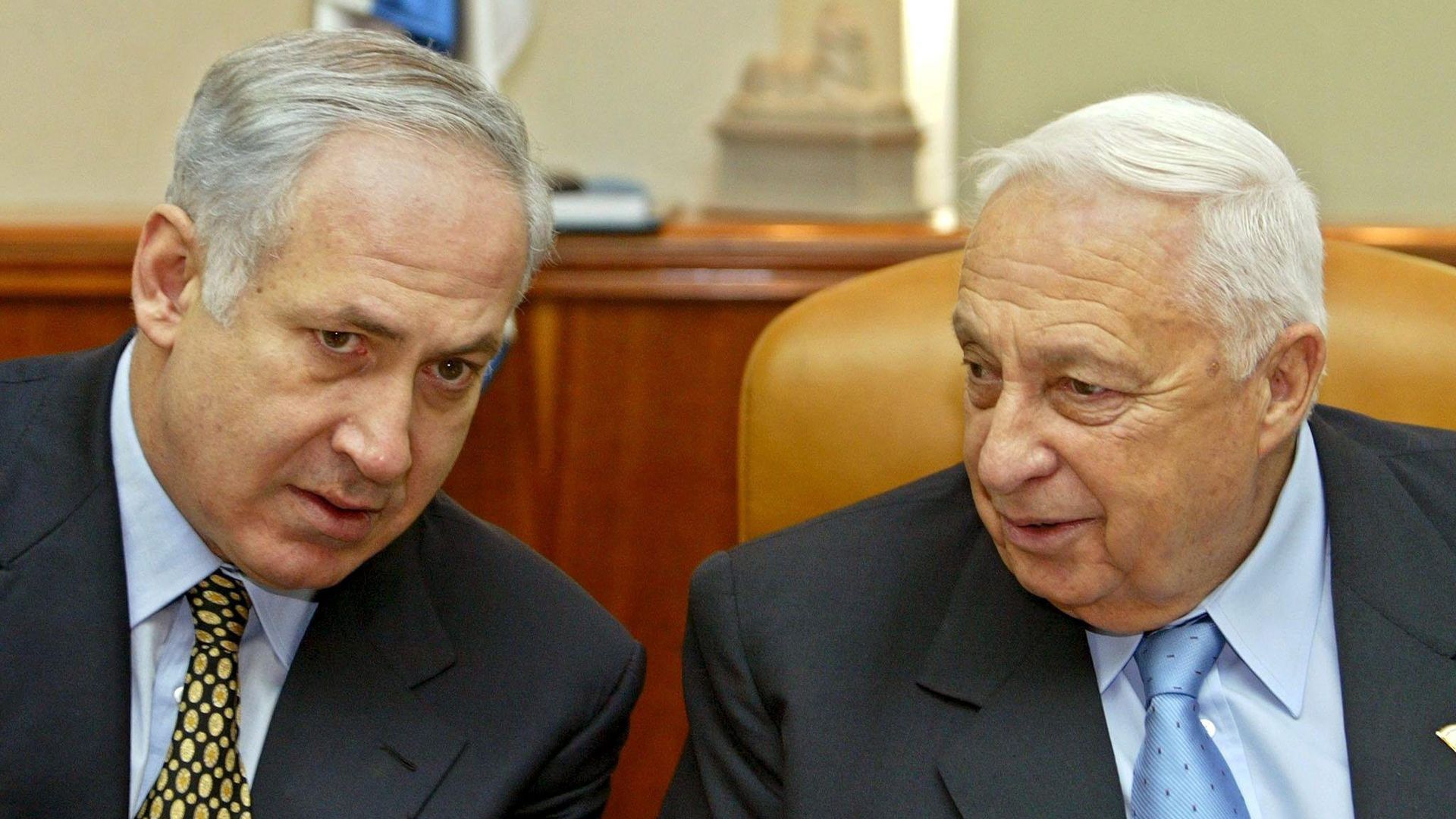 Binjamin Netanjahu i Ariel Sharon