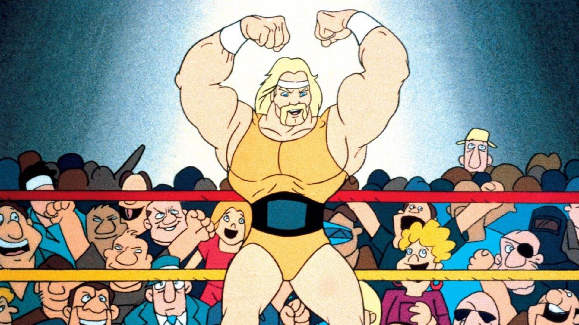 Scena z animowanego serialu 'Hulk Hogan's Rock 'n' Wrestling'