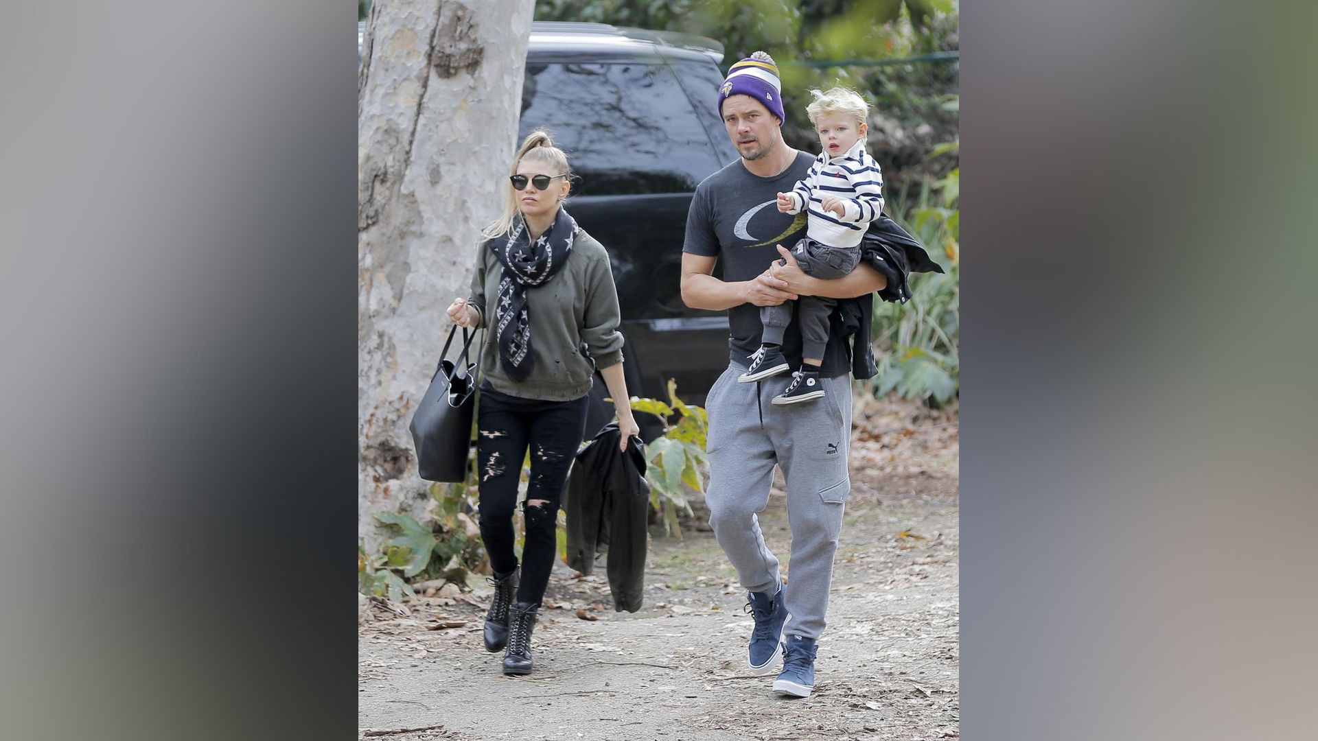 Josh Duhamel i Fergie z synem