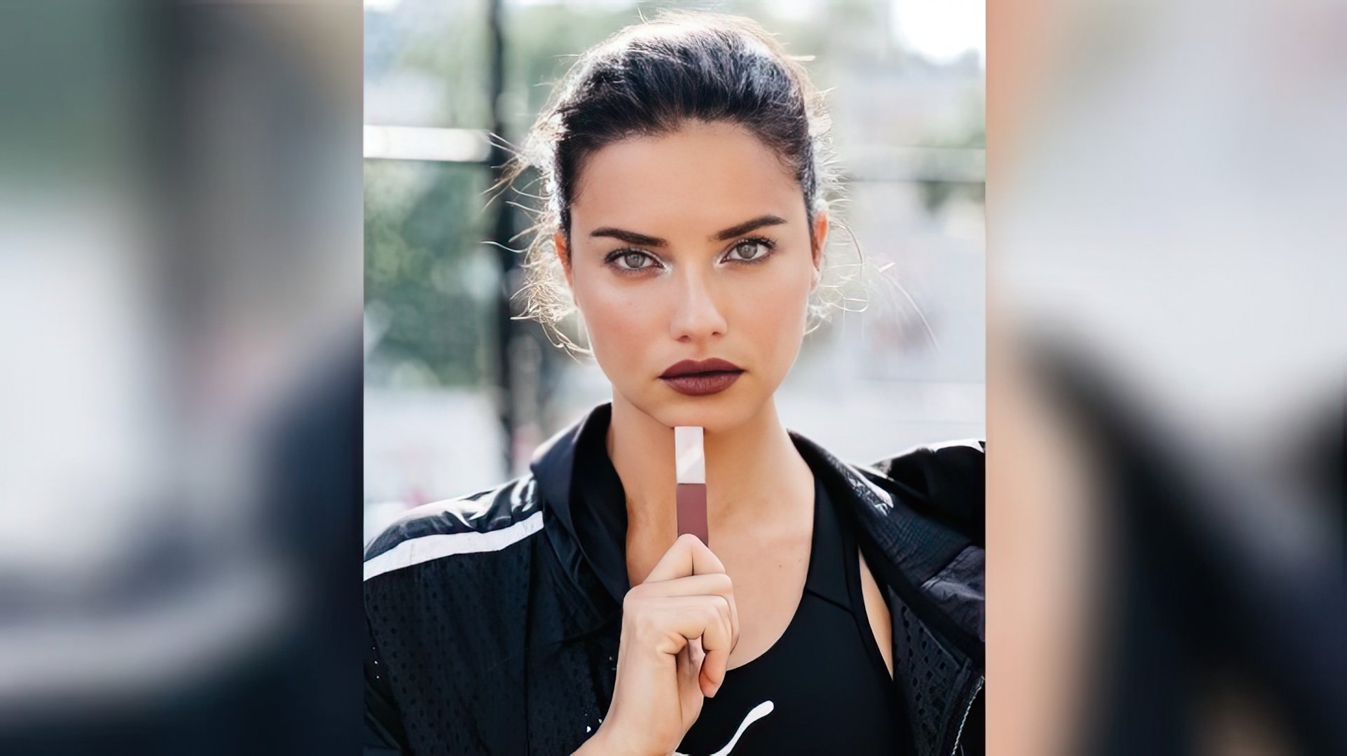 Adriana Lima w reklamie Maybelline