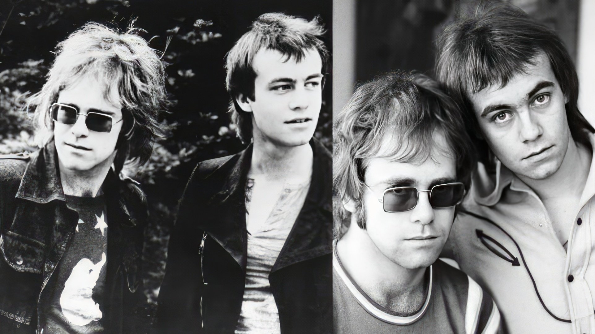 Elton John i Bernie Taupin w młodości