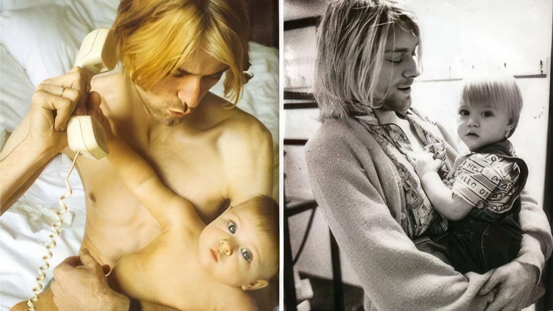 Kurt Cobain z córką