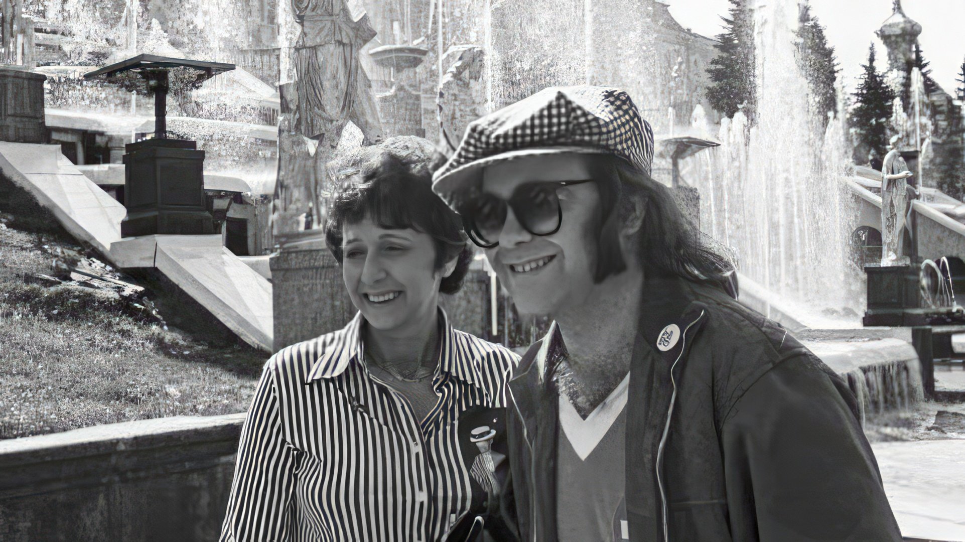 Muzyk z mamą w Pioterhofie