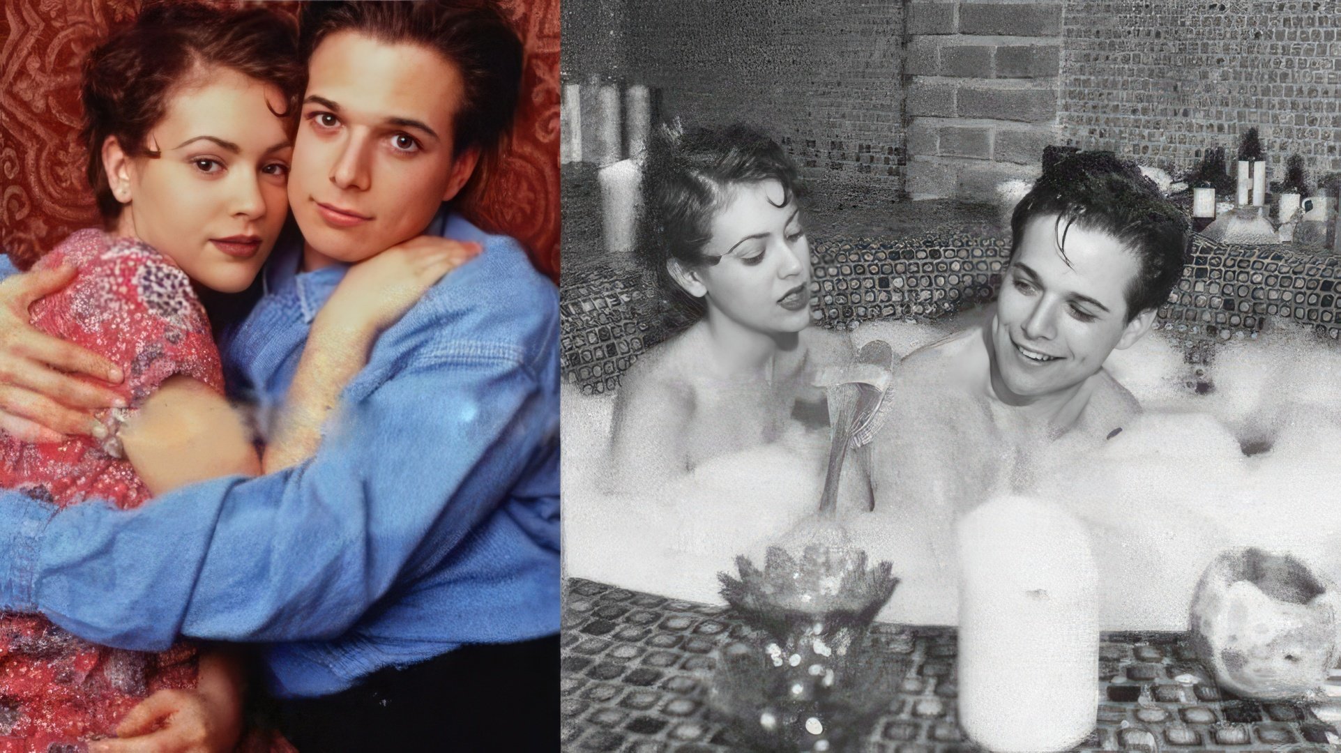 Alyssa Milano i Scott Wolf