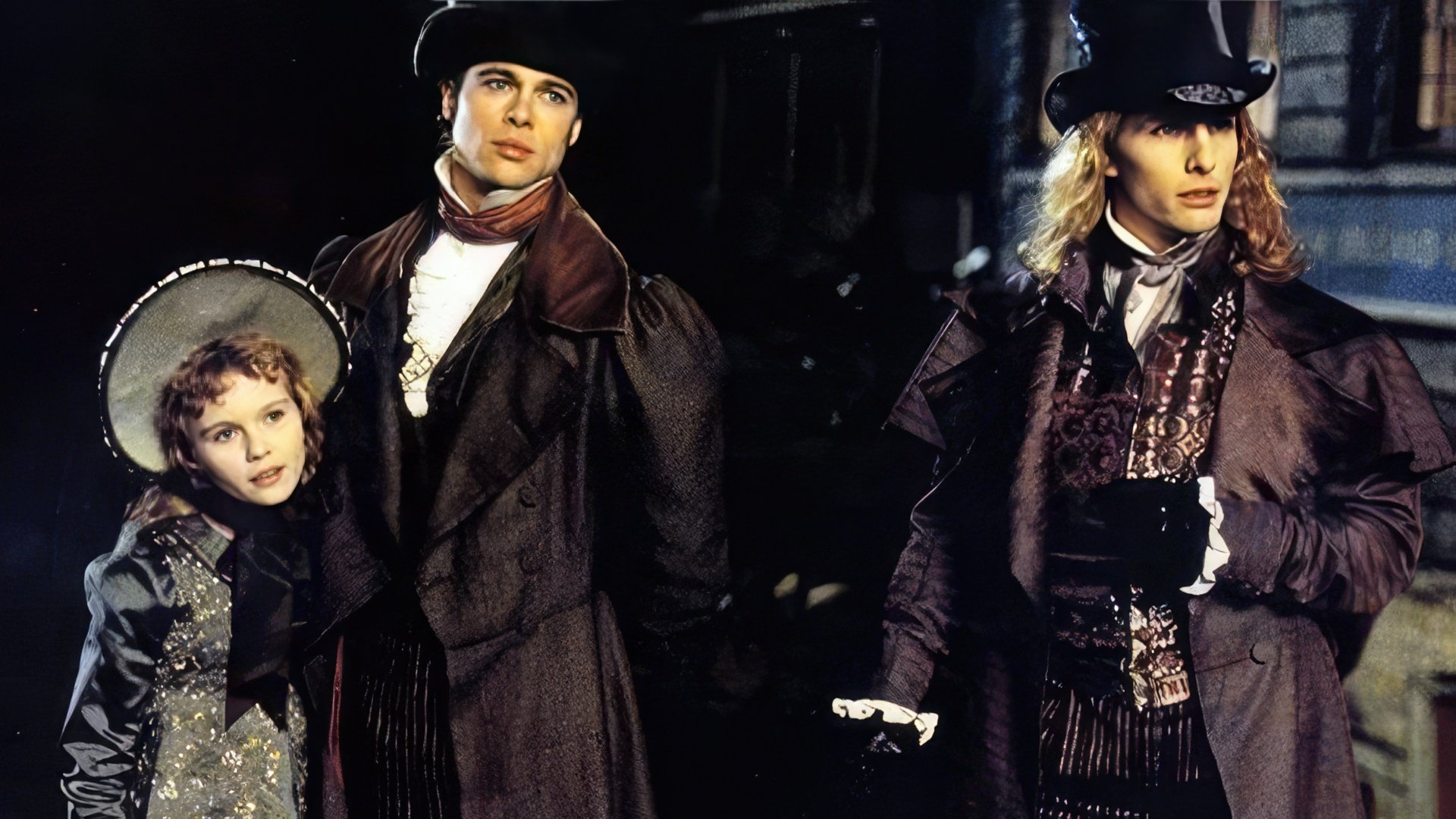 Kirsten Dunst, Brad Pitt i Tom Cruise w "Interview with the Vampire"