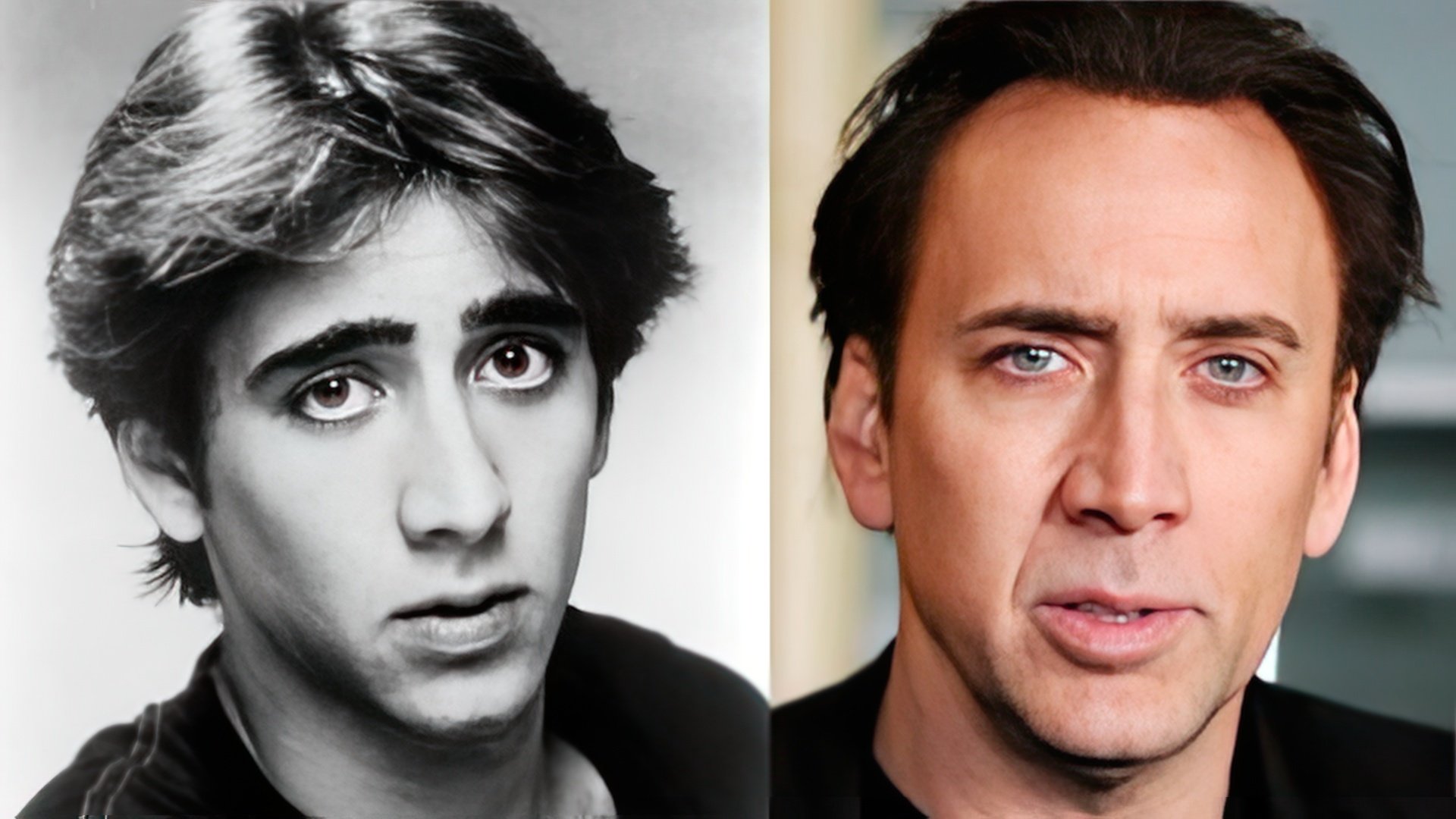 Nicolas Cage w młodości i teraz