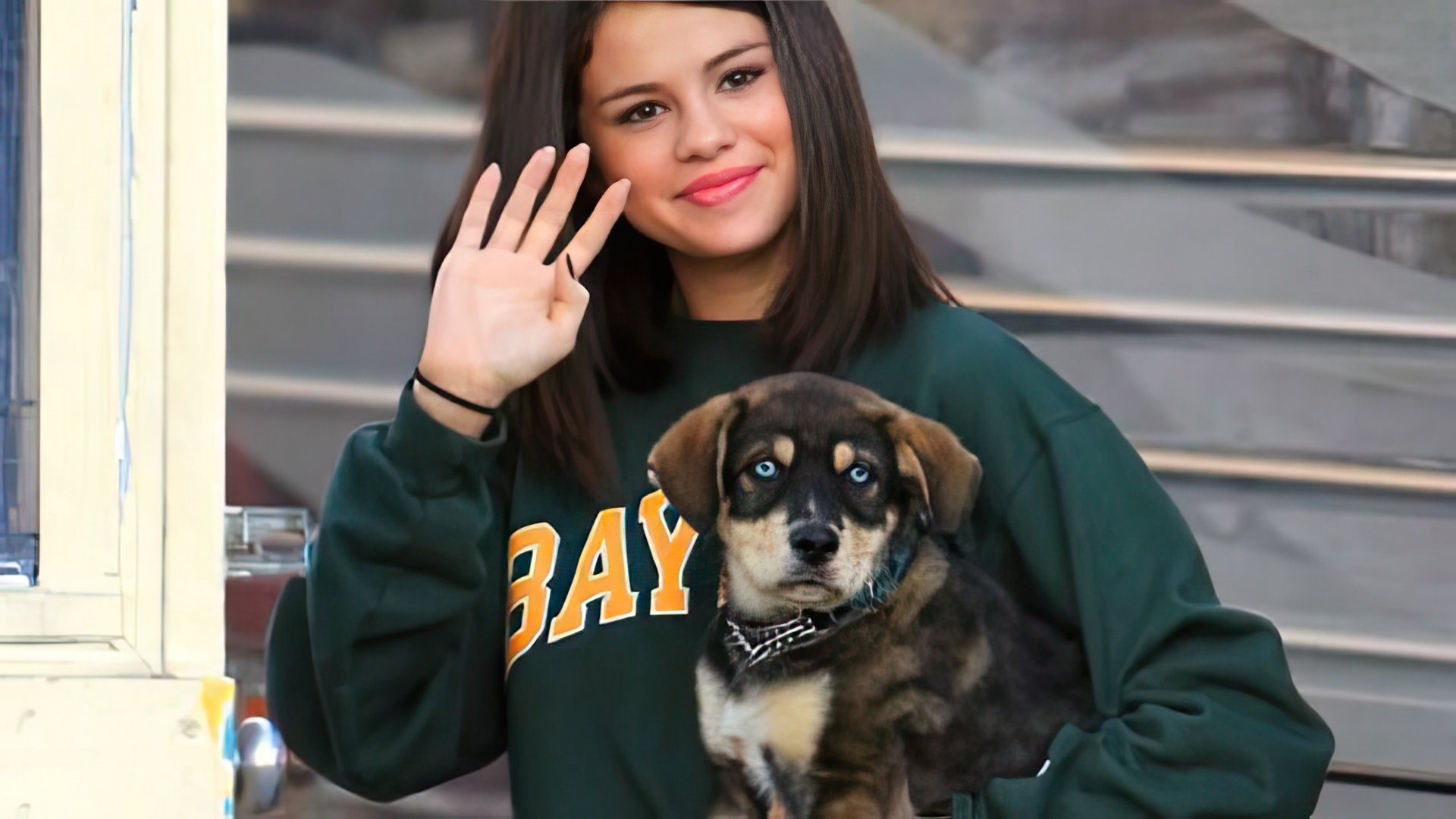 Selena Gomez ze swoim szczeniakiem imieniem Baylor