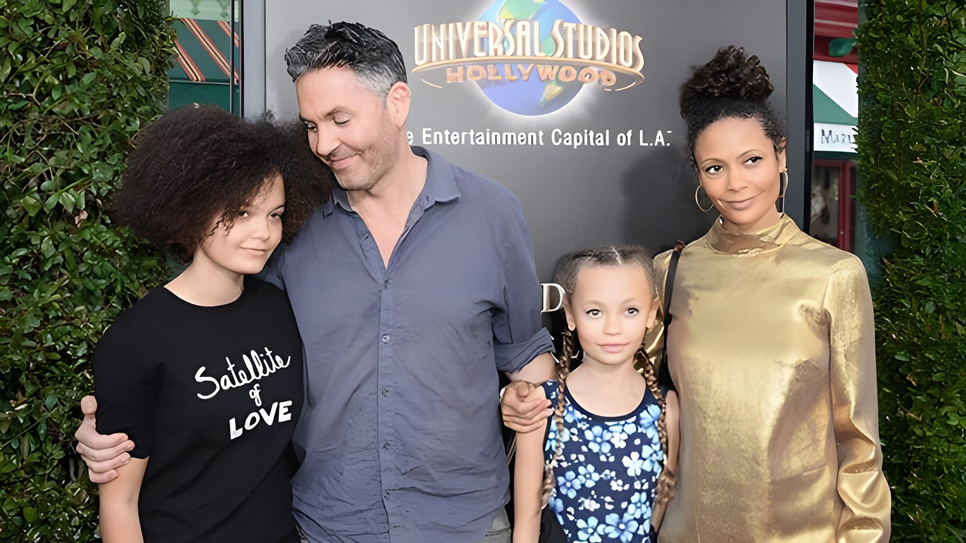 Thandie Newton z mężem i dziećmi