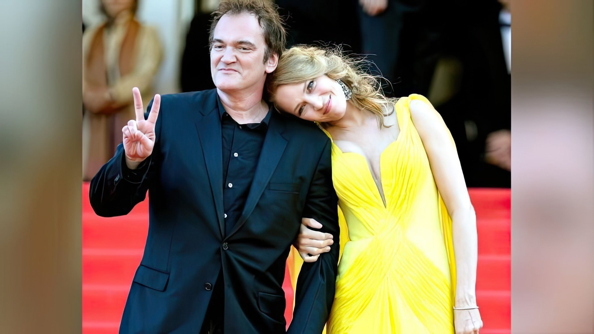 Thurman i Tarantino w Cannes 2014