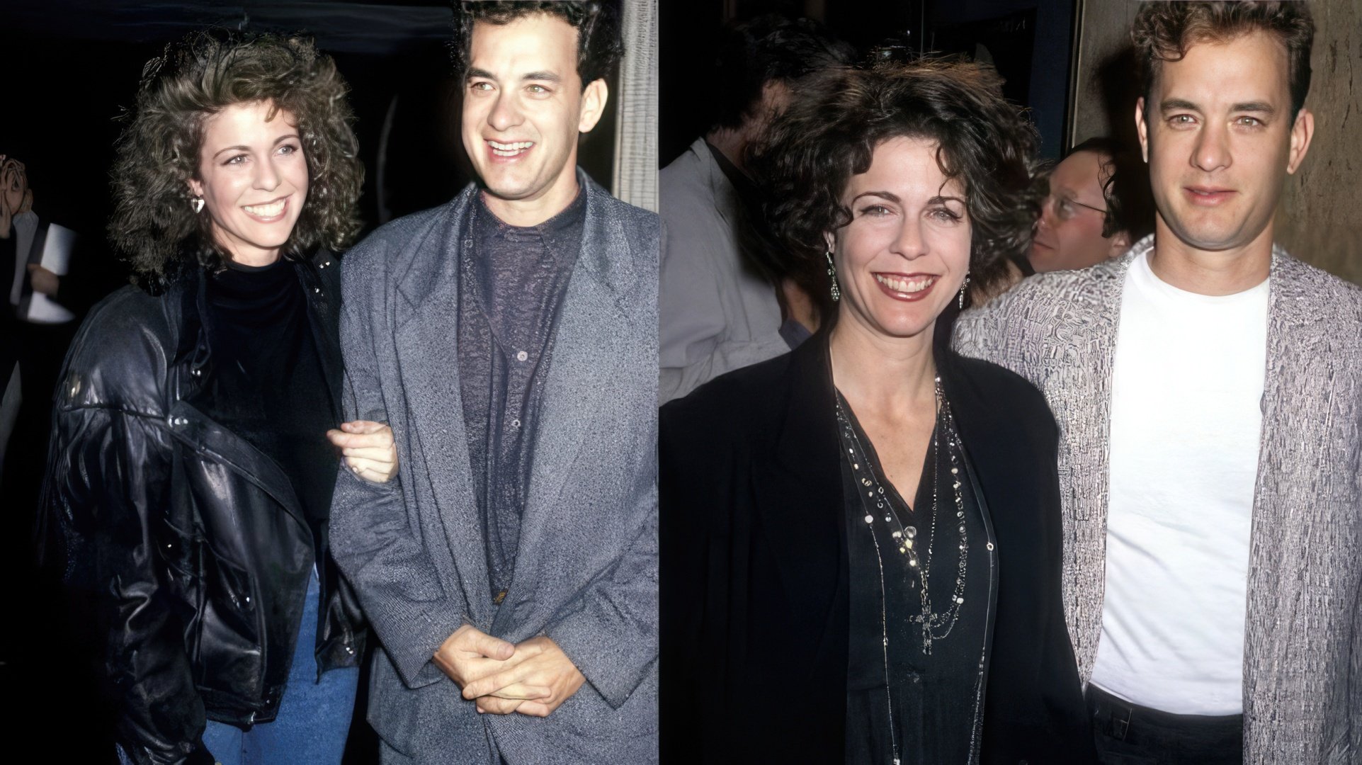 Tom Hanks z żoną w młodości