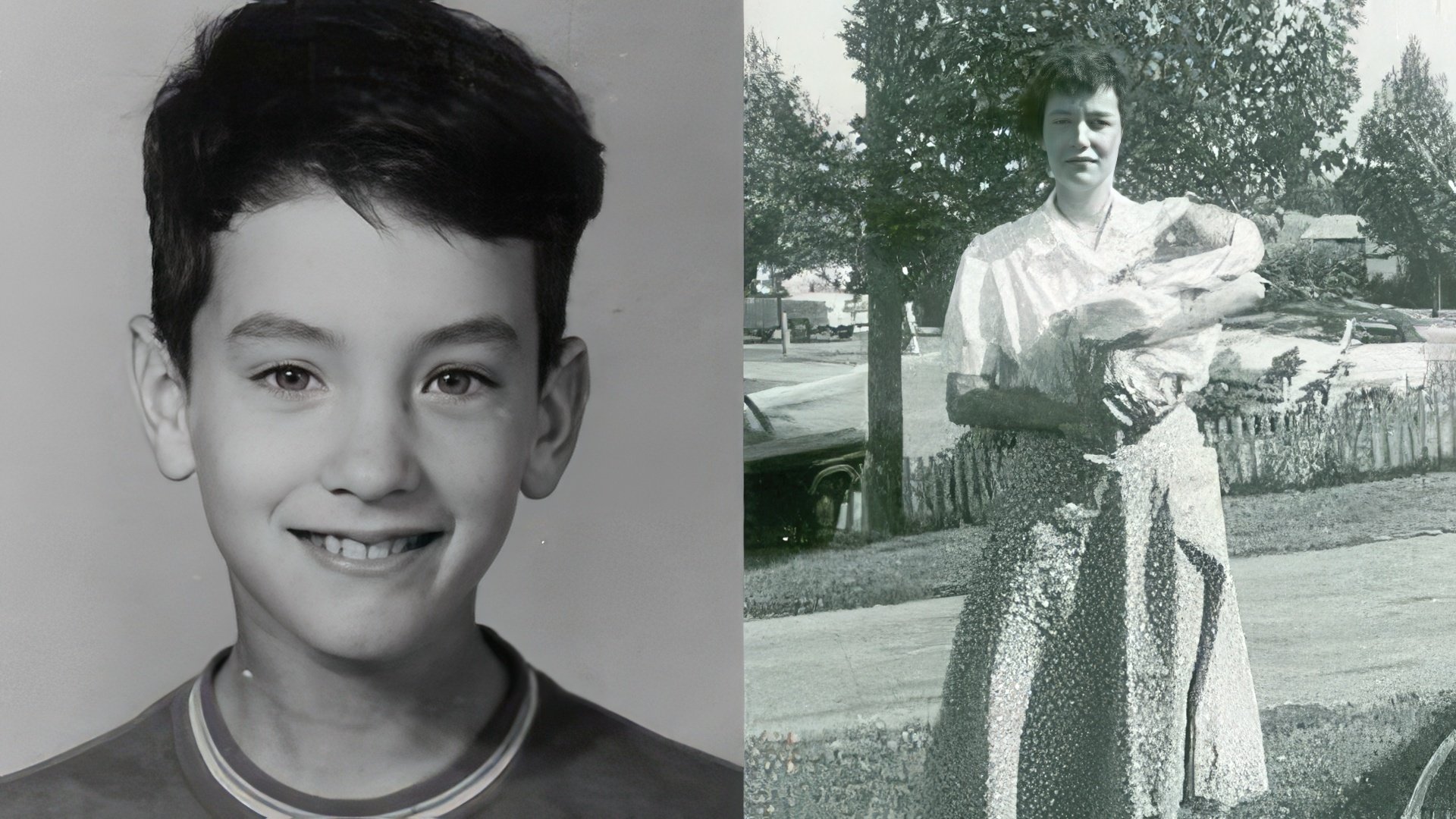 Tom Hanks jako dziecko (na zdjęciu po prawej z matką)