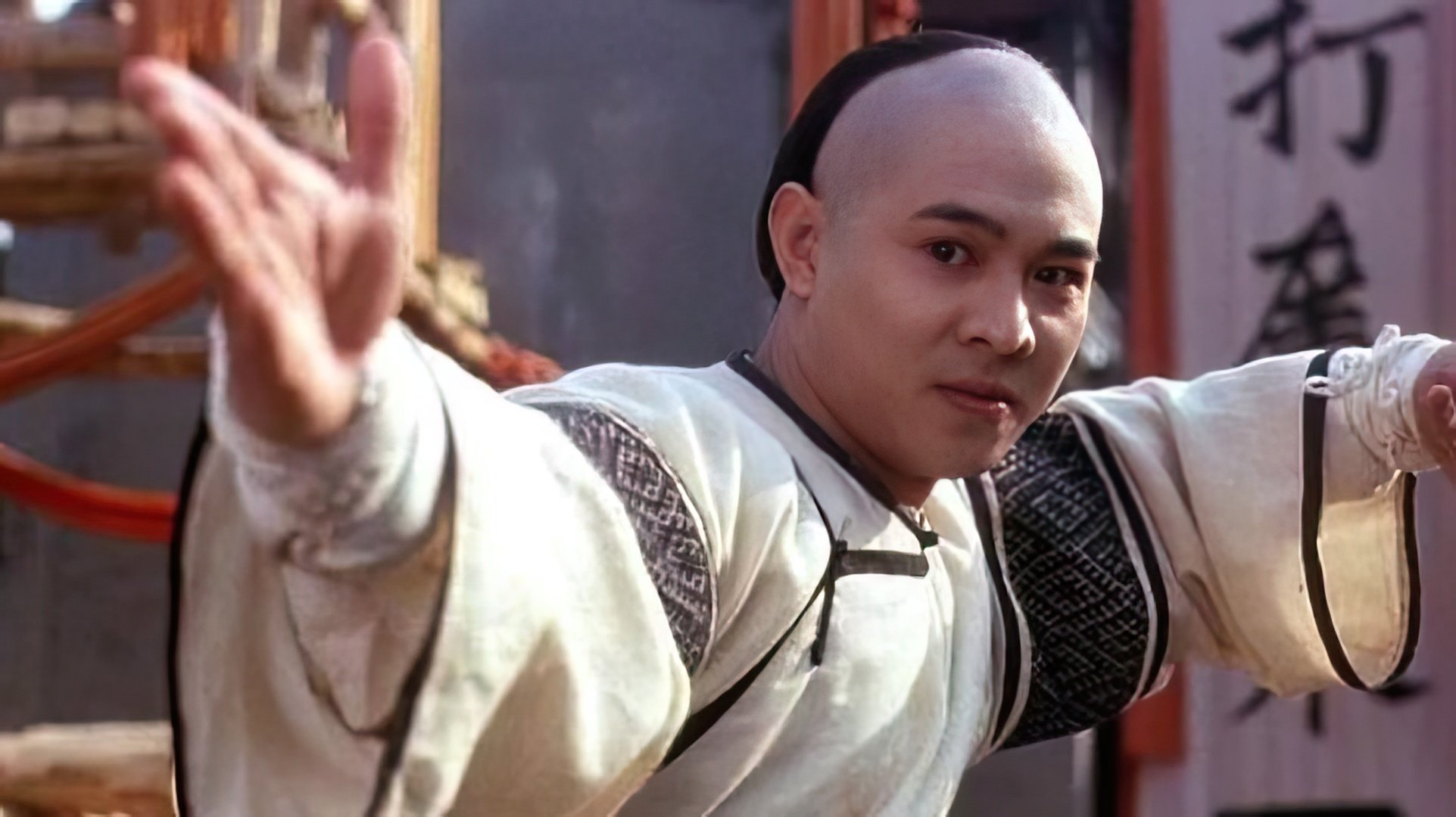 Młody Jet Li w "Shaolin Temple"