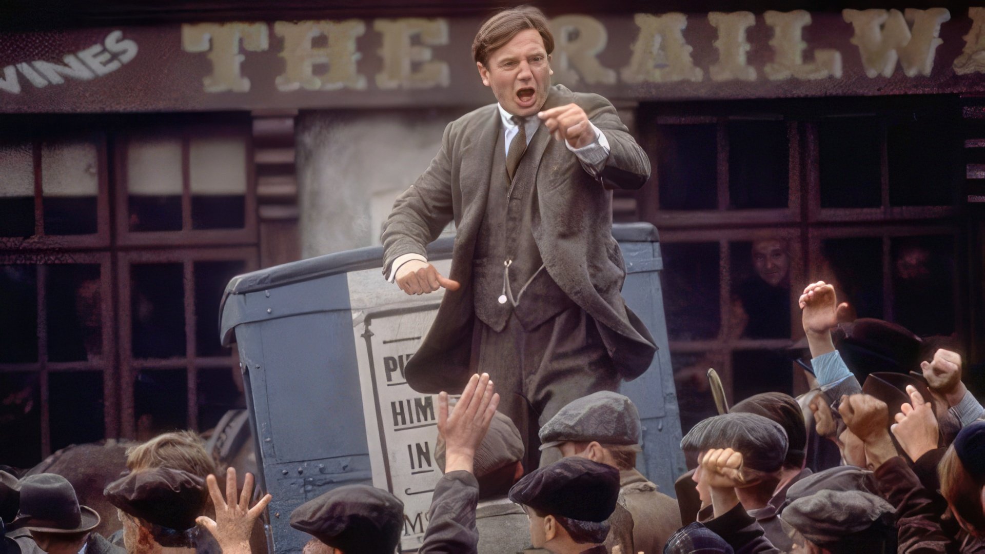 Liam Neeson w obrazie "Michael Collins"