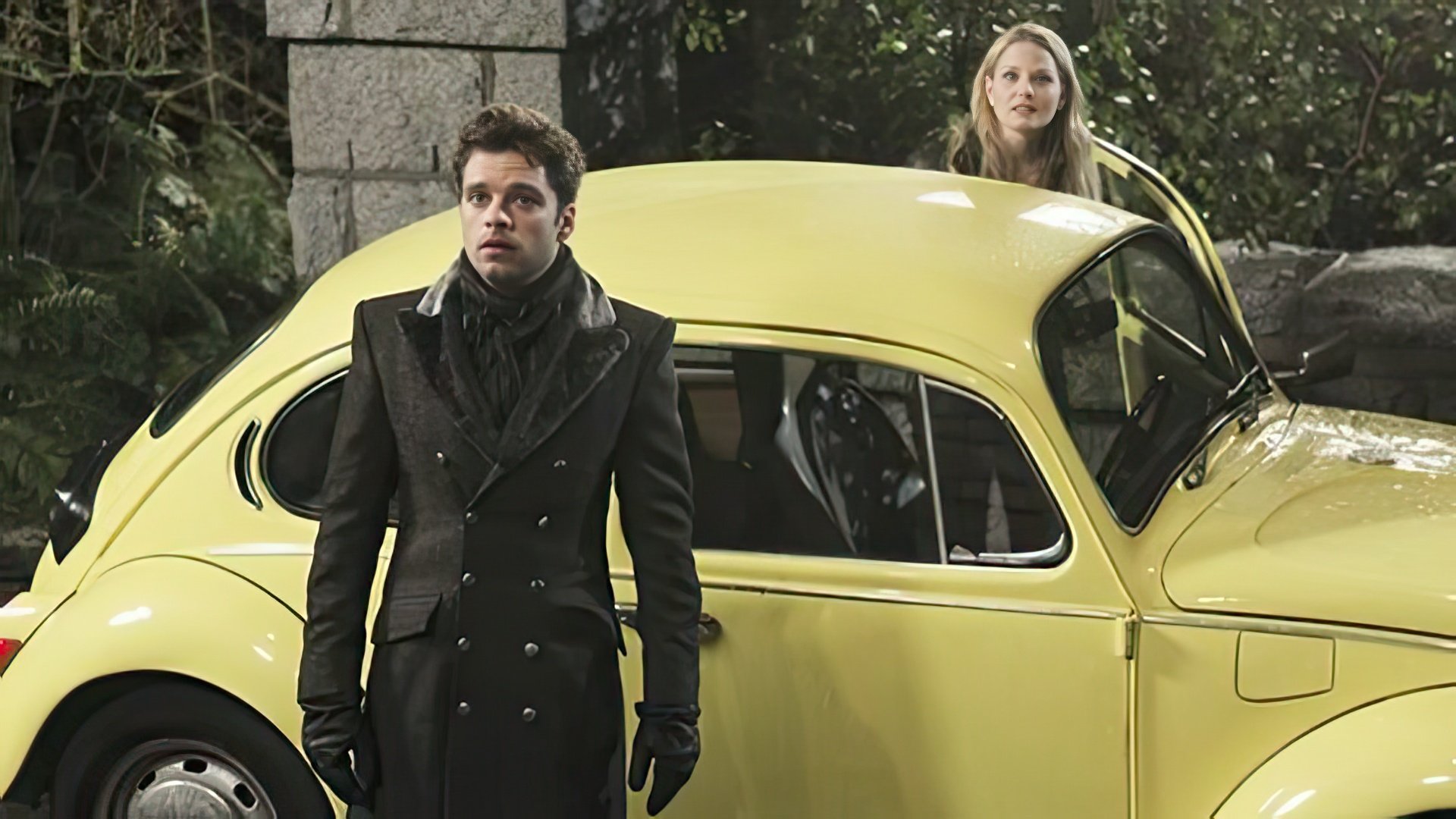 Sebastian Stan na planie serialu Once Upon a Time