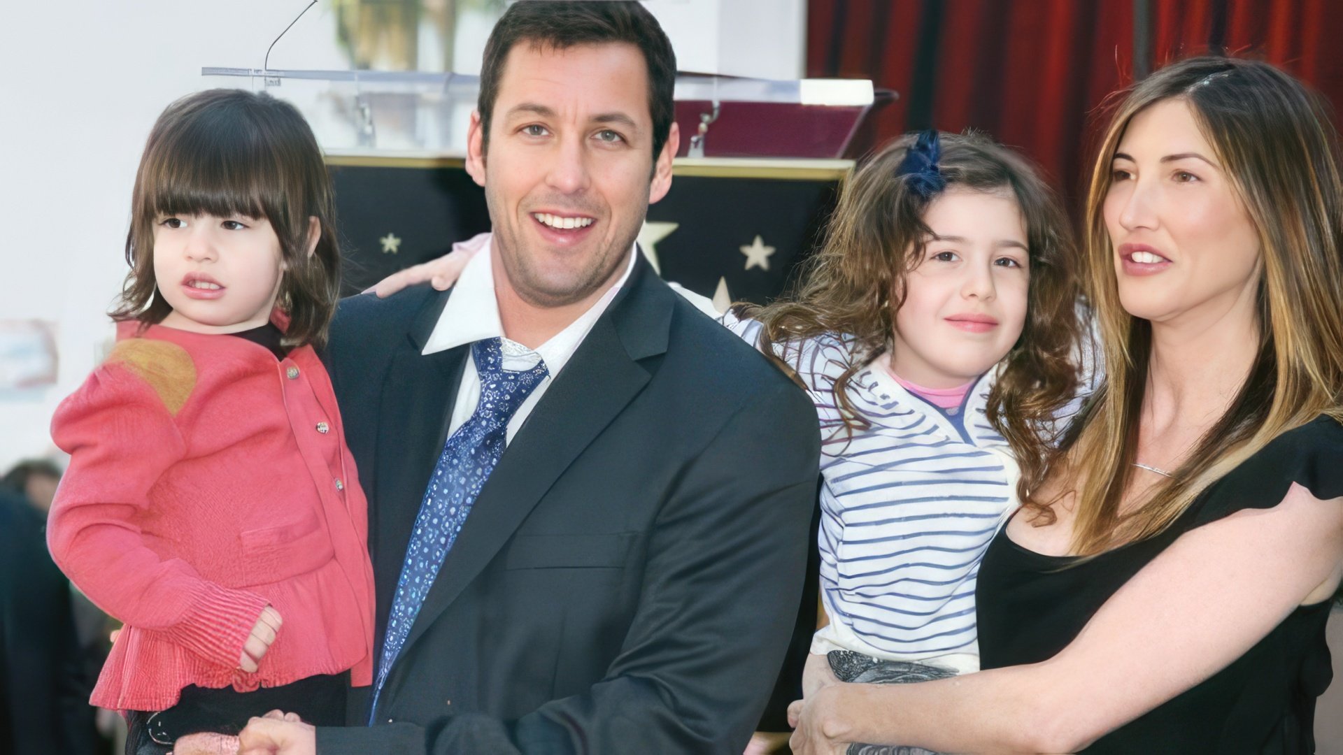Adam Sandler z żoną i dziećmi
