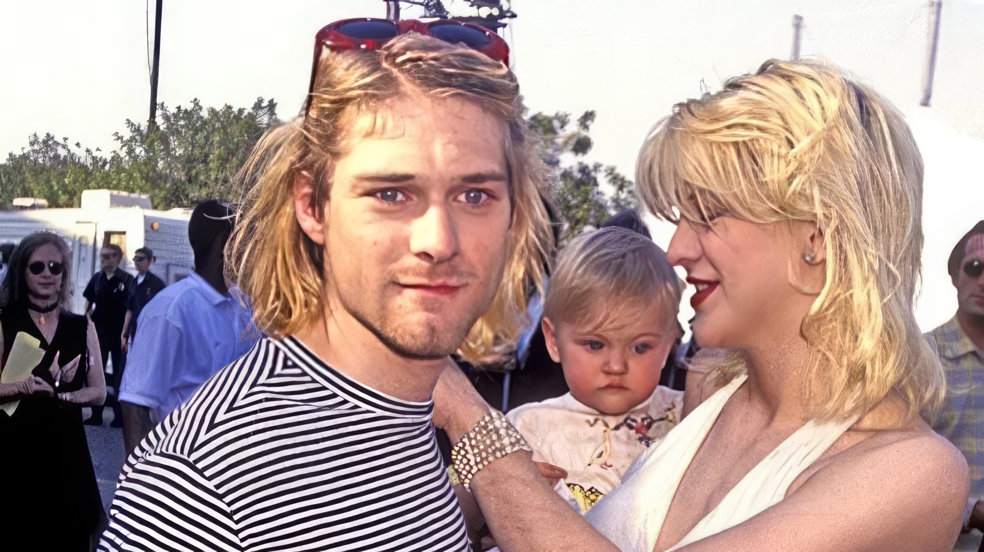 Courtney Love z mężem i córką