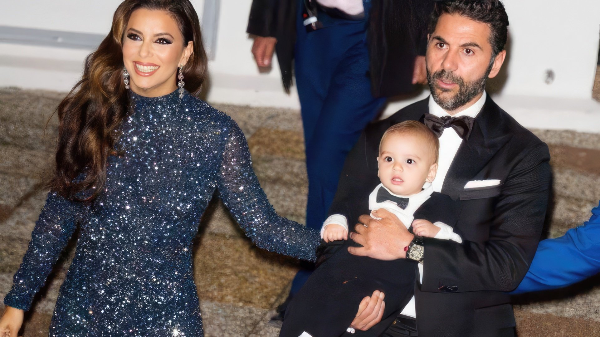 Eva Longoria z mężem i synem