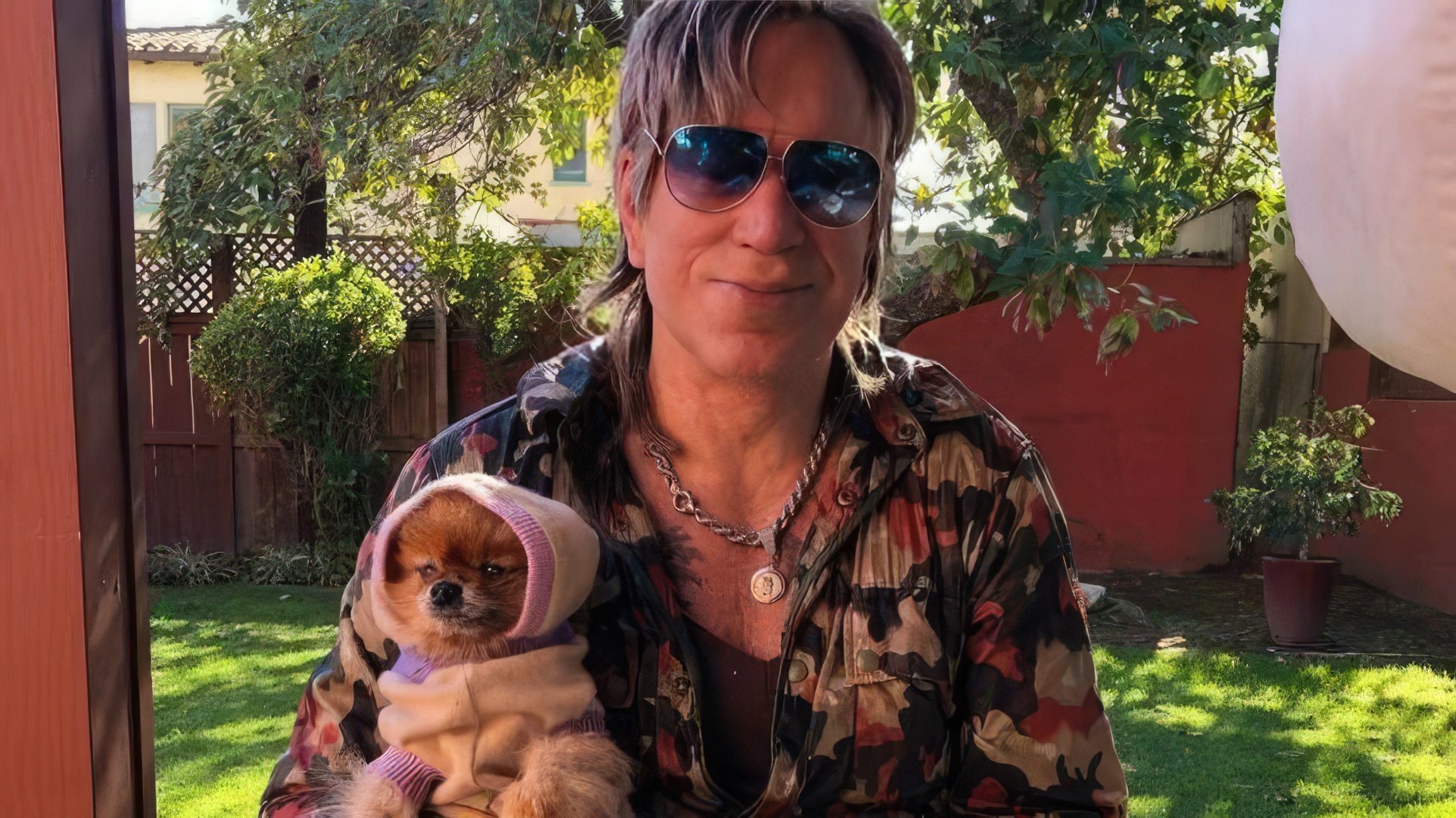 Mickey Rourke i jego Pomeranian