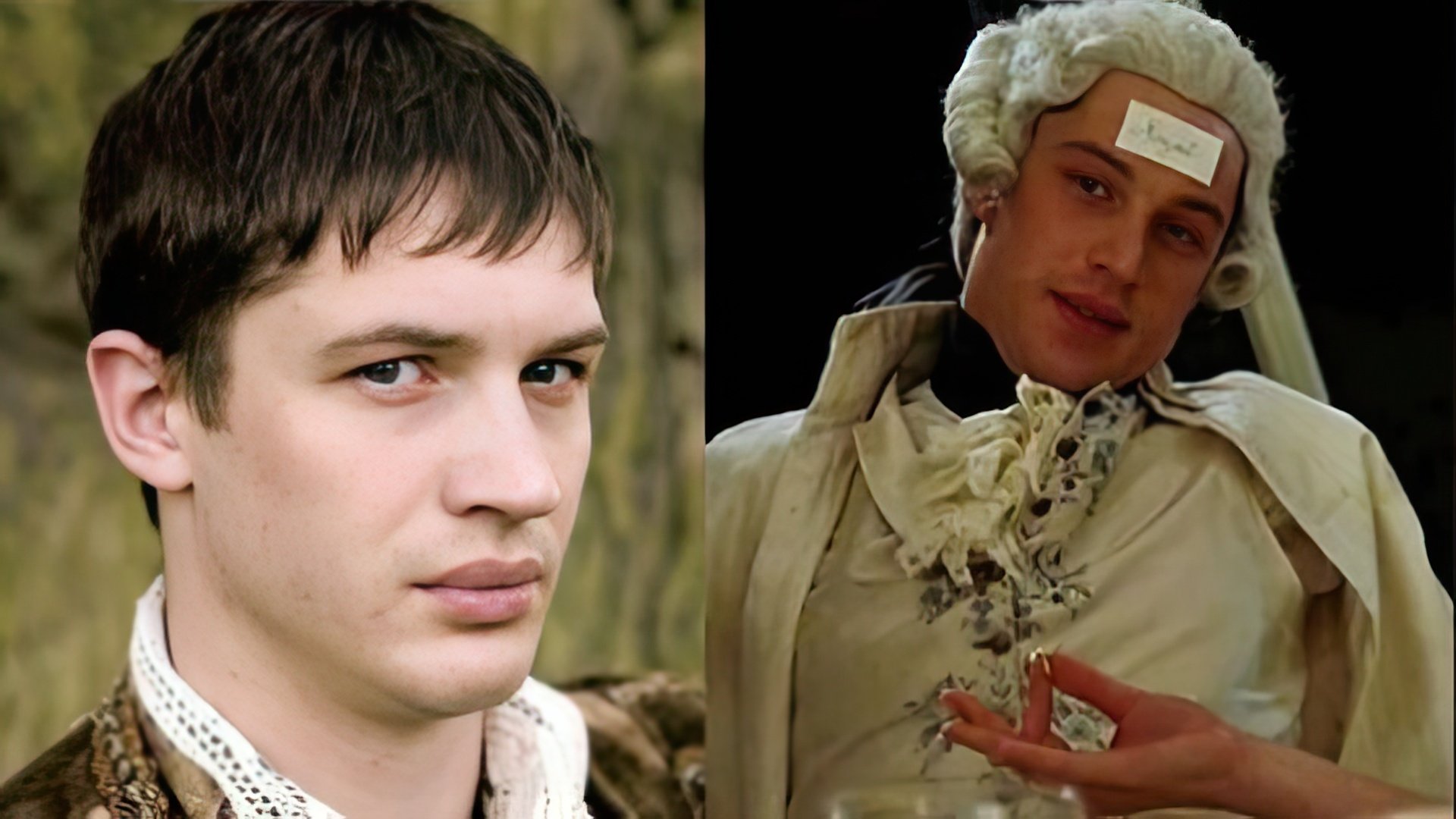 Tom Hardy w "The Virgin Queen" (z lewej) i "Marie Antoinette"