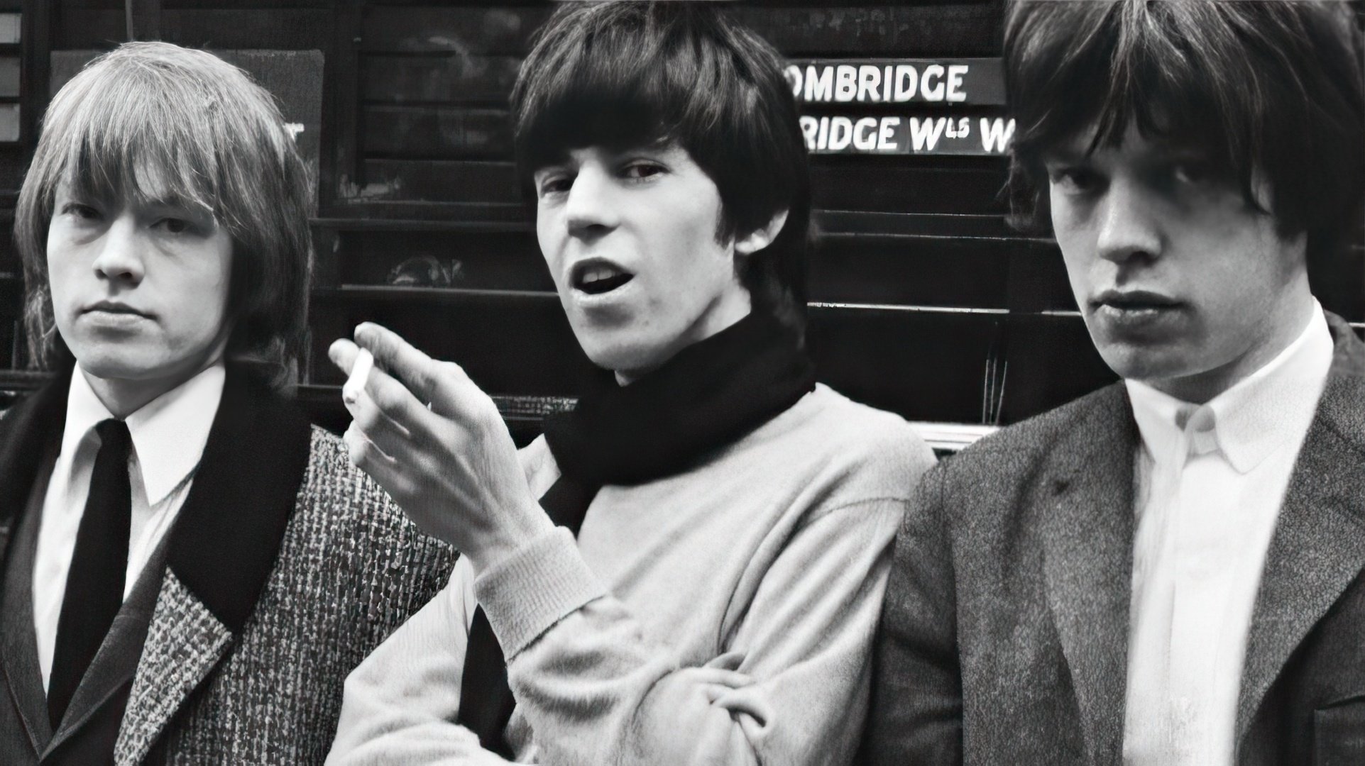 Brian Jones, Keith Richards, i Mick Jagger