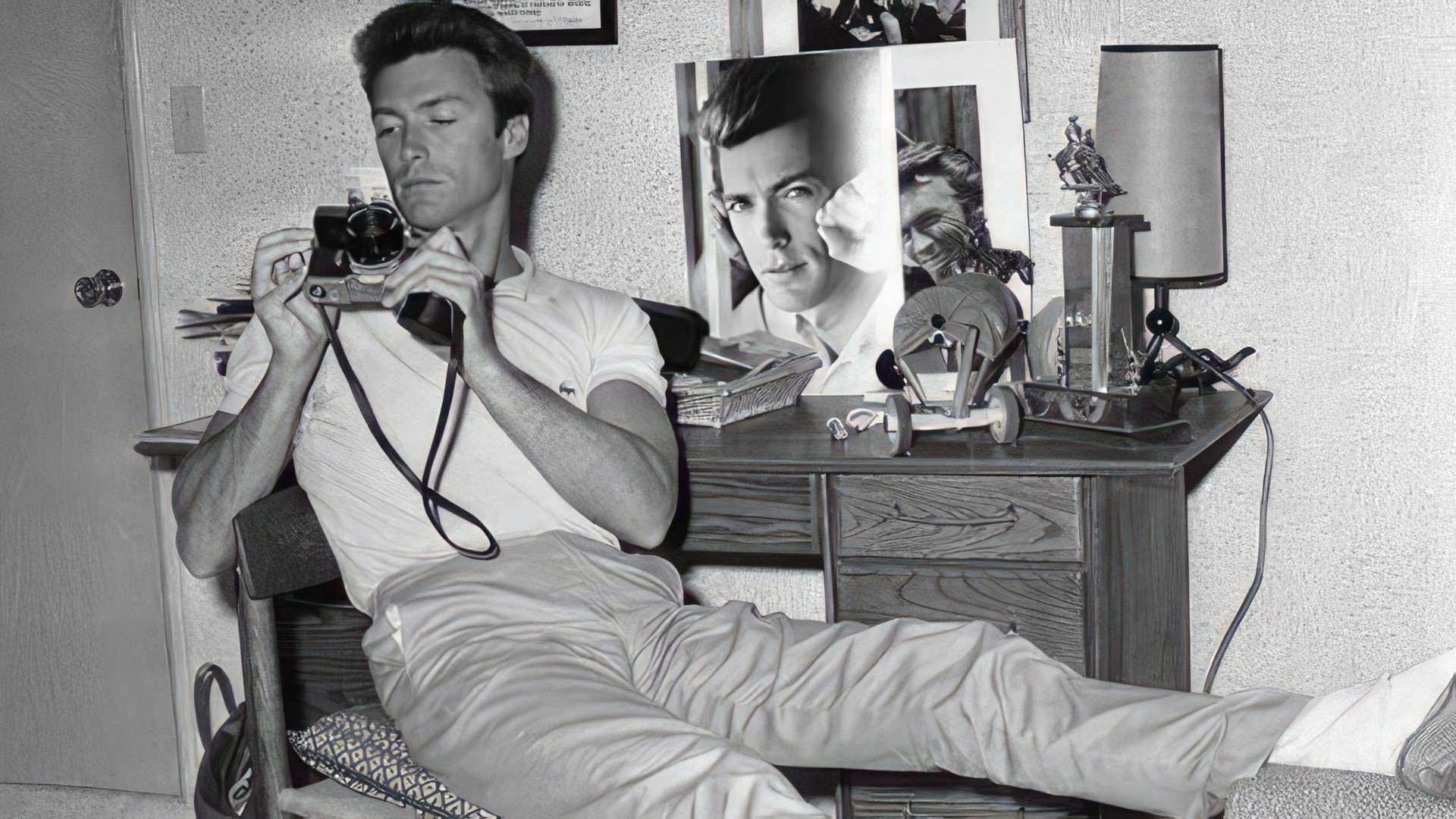 Clint Eastwood jako młody człowiek