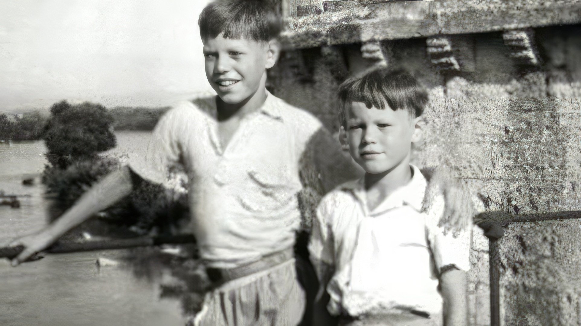 Mick Jagger i jego młodszy brat Chris