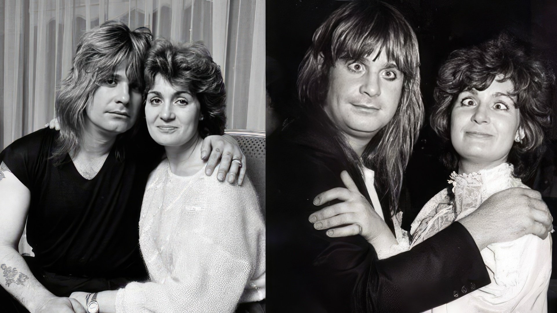 Ozzy i Sharon Osbourne w młodości