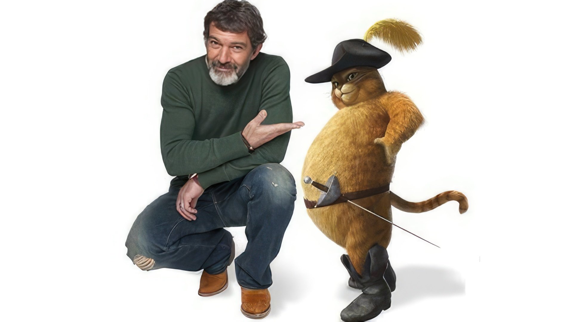 Antonio Banderas użyczył głosu kotu w filmie "Shrek"