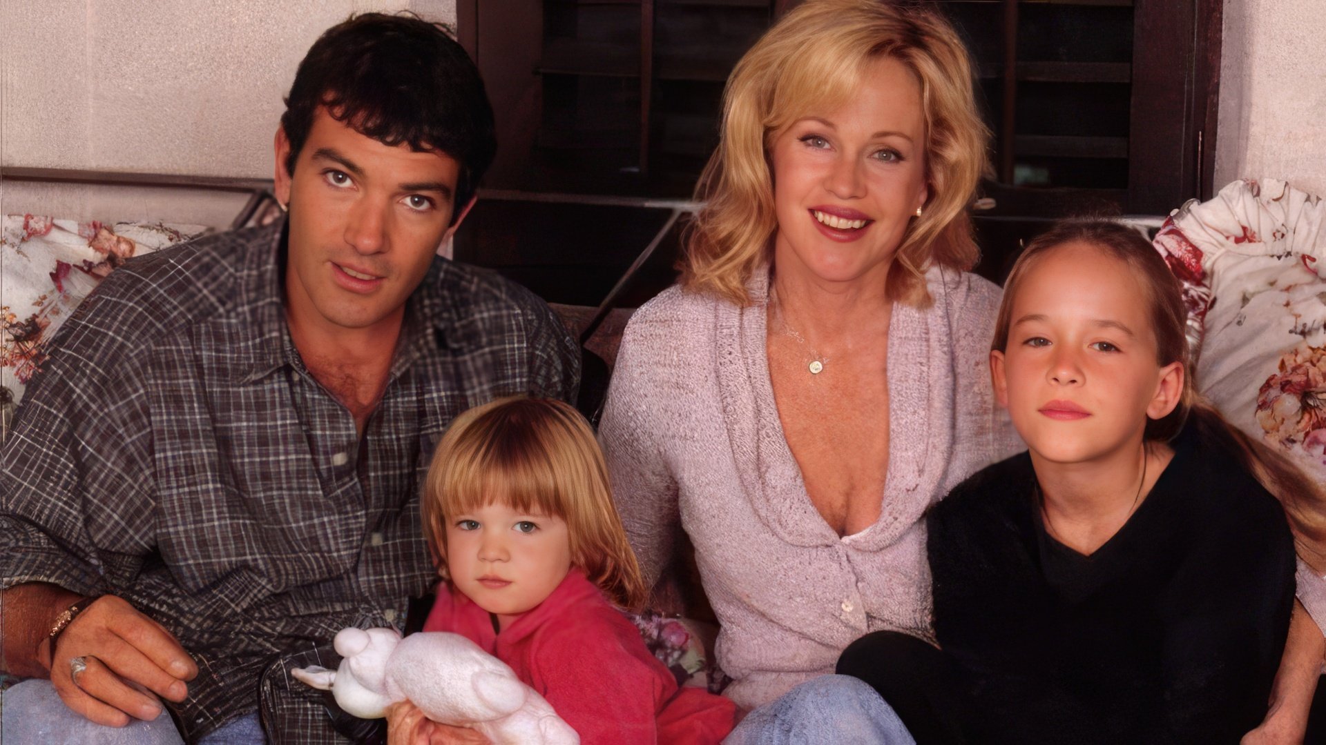 Antonio Banderas z żoną i dziećmi