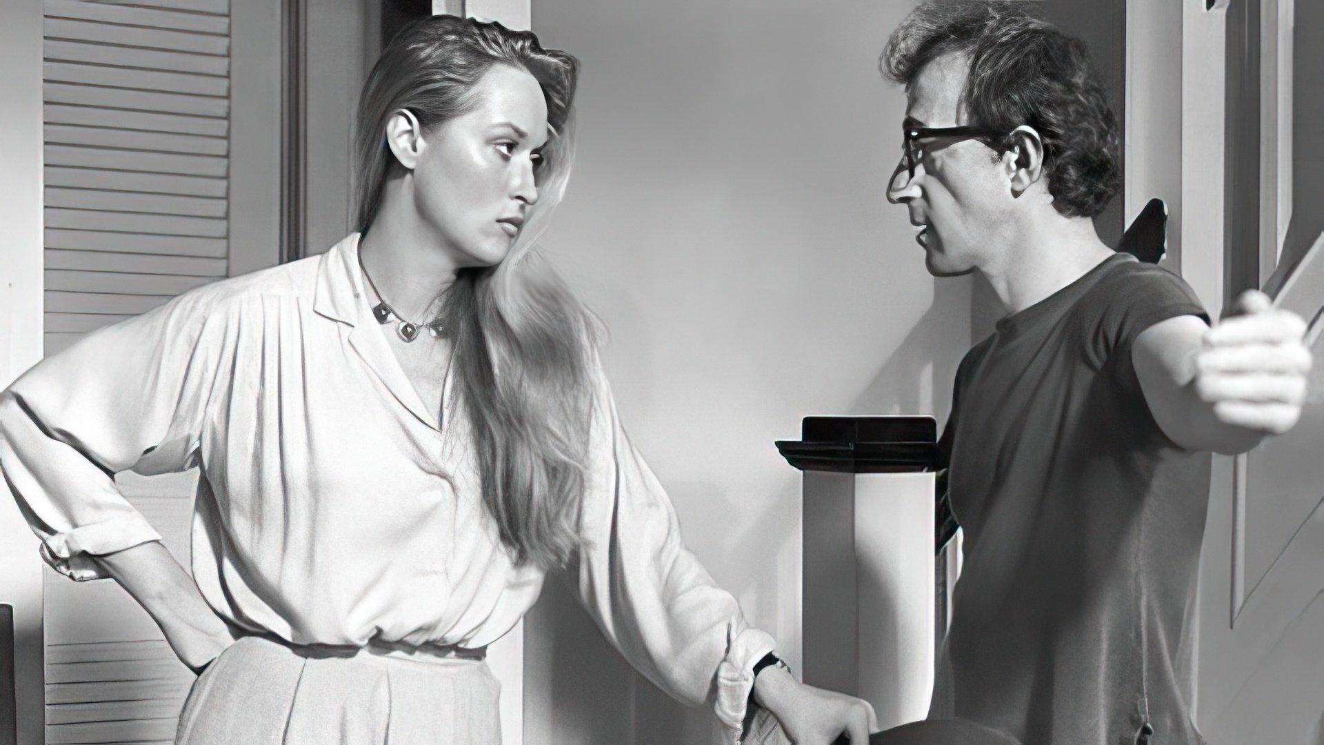 Meryl Streep i Woody Allen na planie Manhattan
