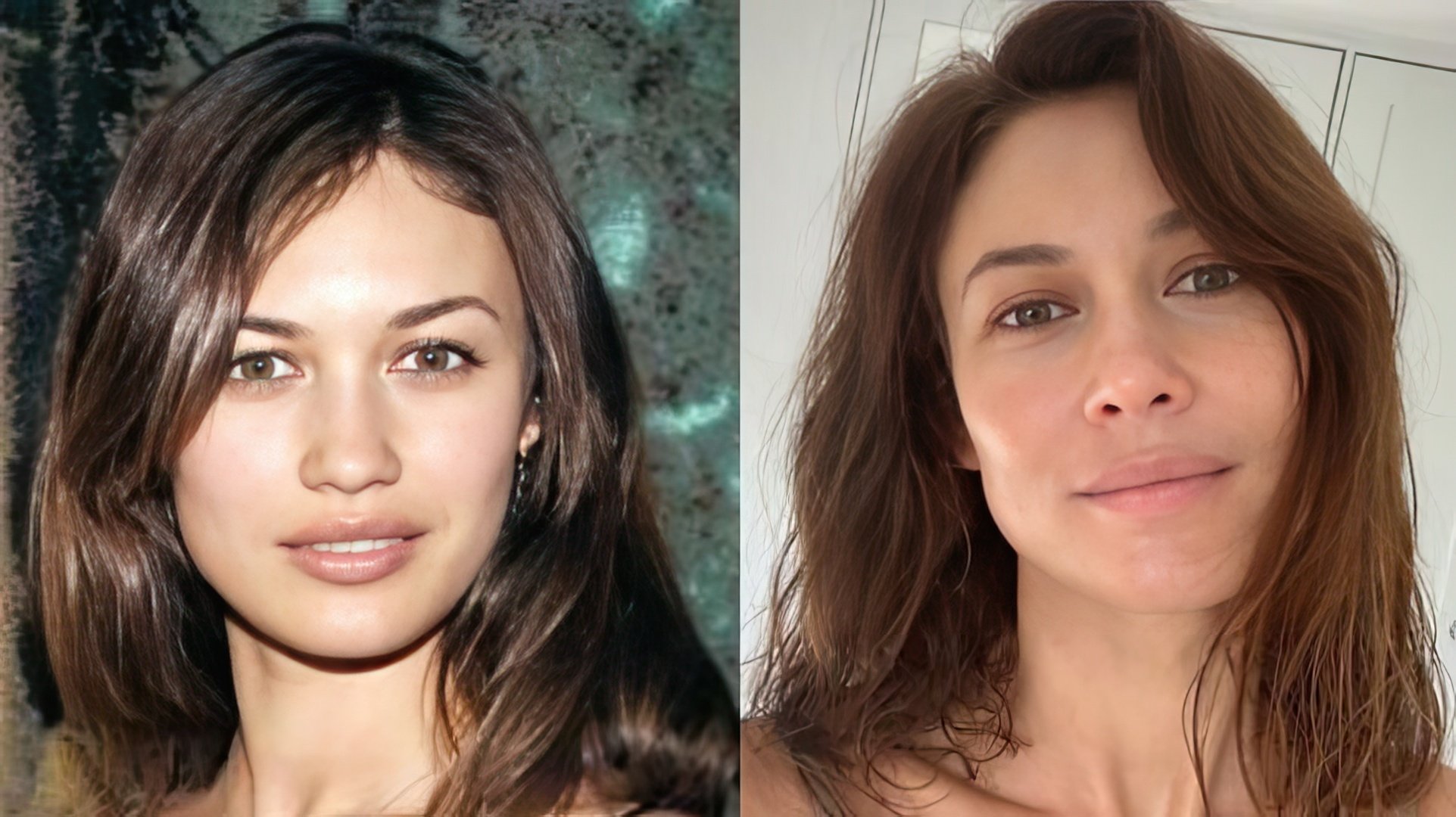 Olga Kurylenko w młodości i teraz