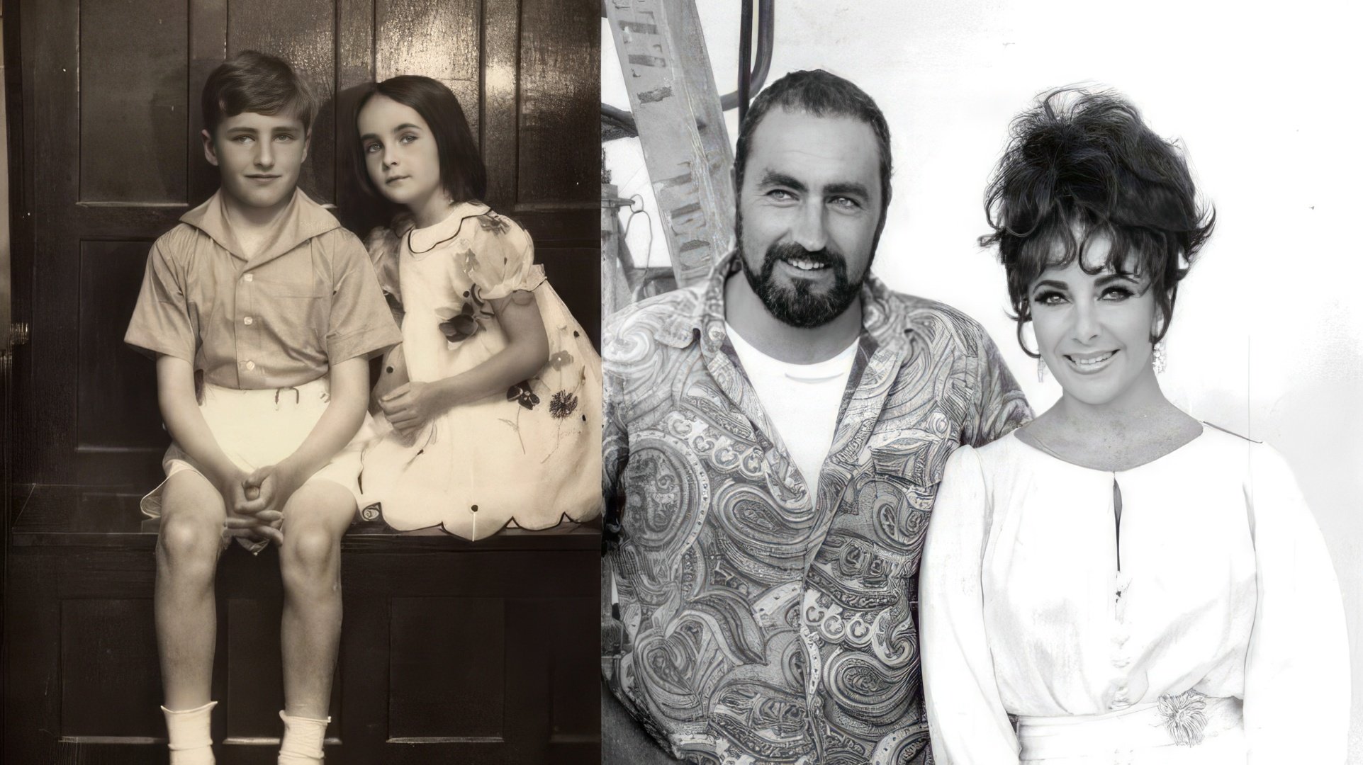 Elizabeth Taylor i jej brat Howard