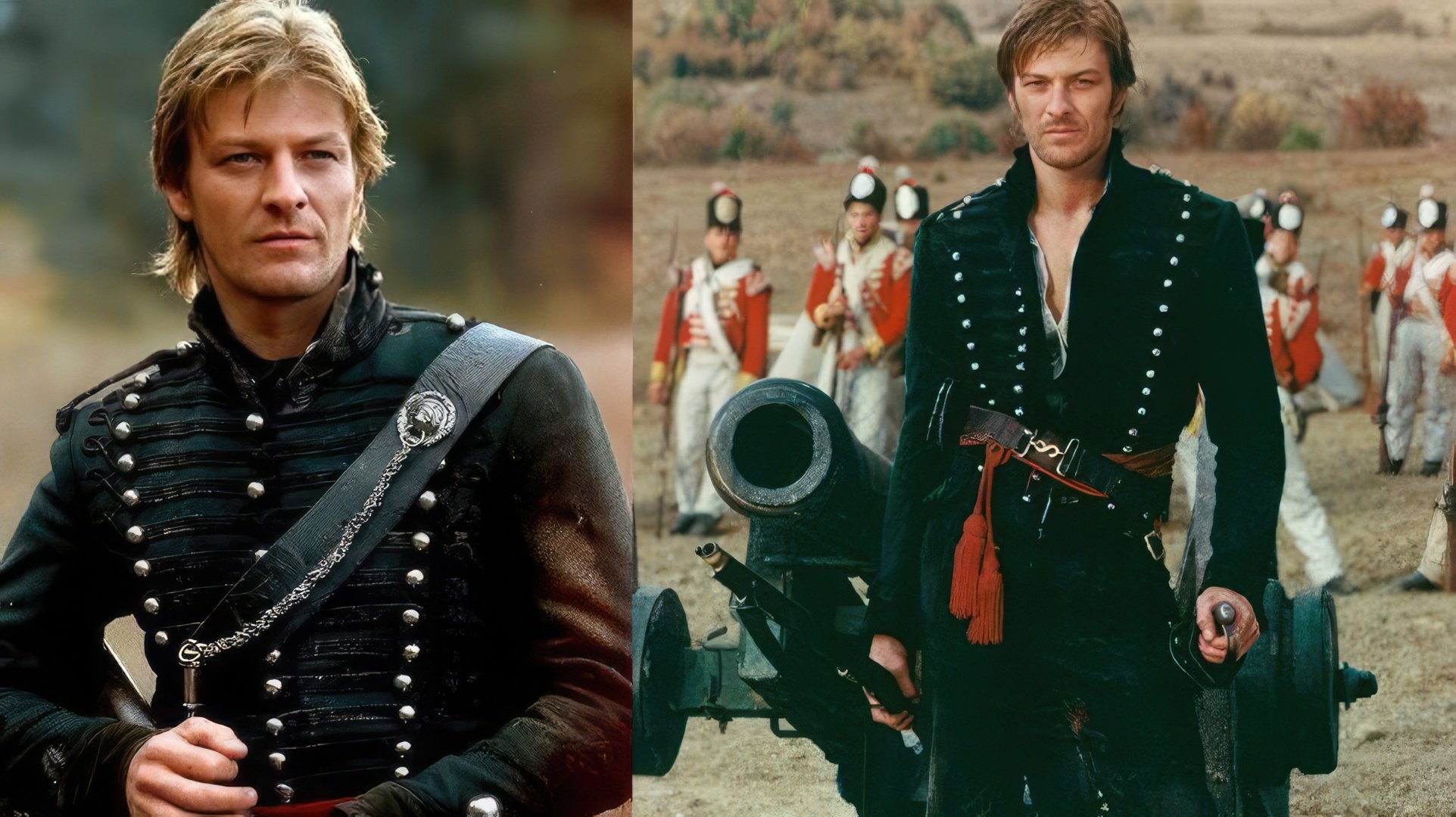 Sean Bean w roli Oficera Sharpe'a