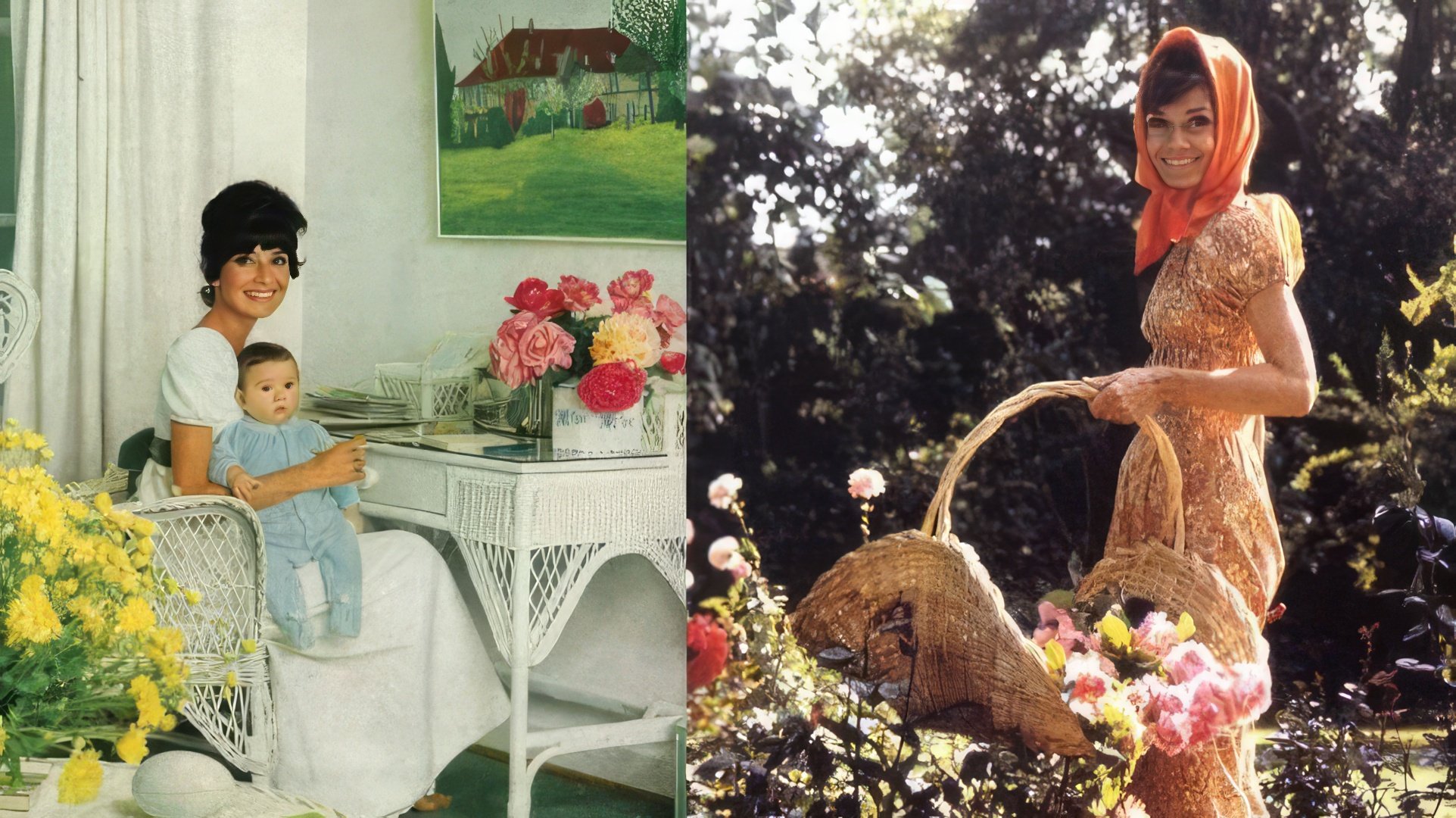 Audrey Hepburn at home