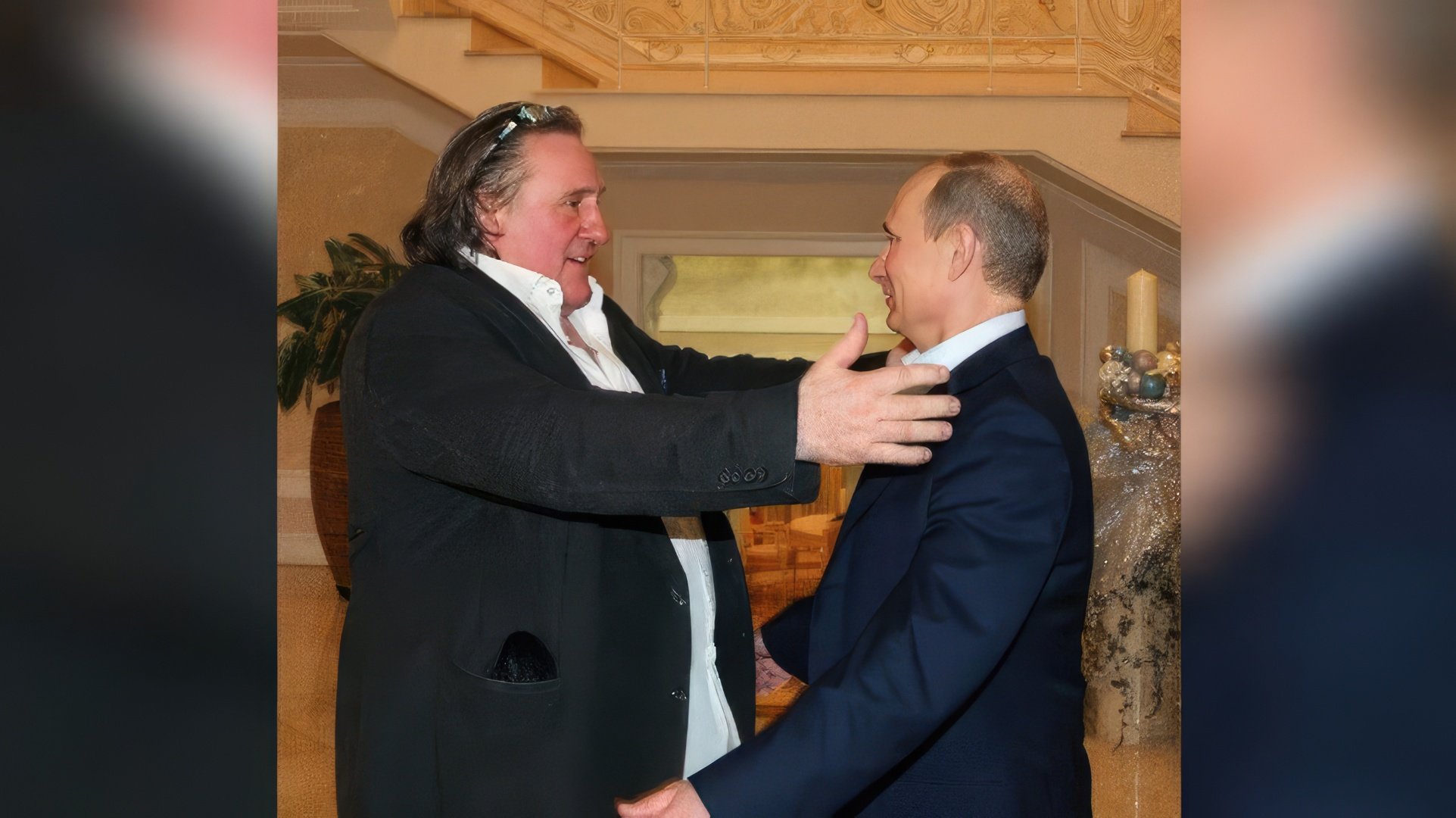 Gérard Depardieu i Władimir Putin