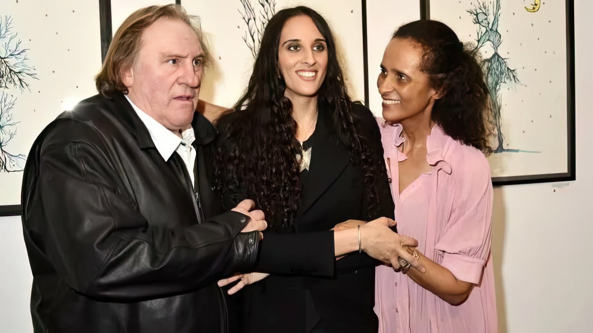 Gérard Depardieu, Karine Silla i ich córka Roxane