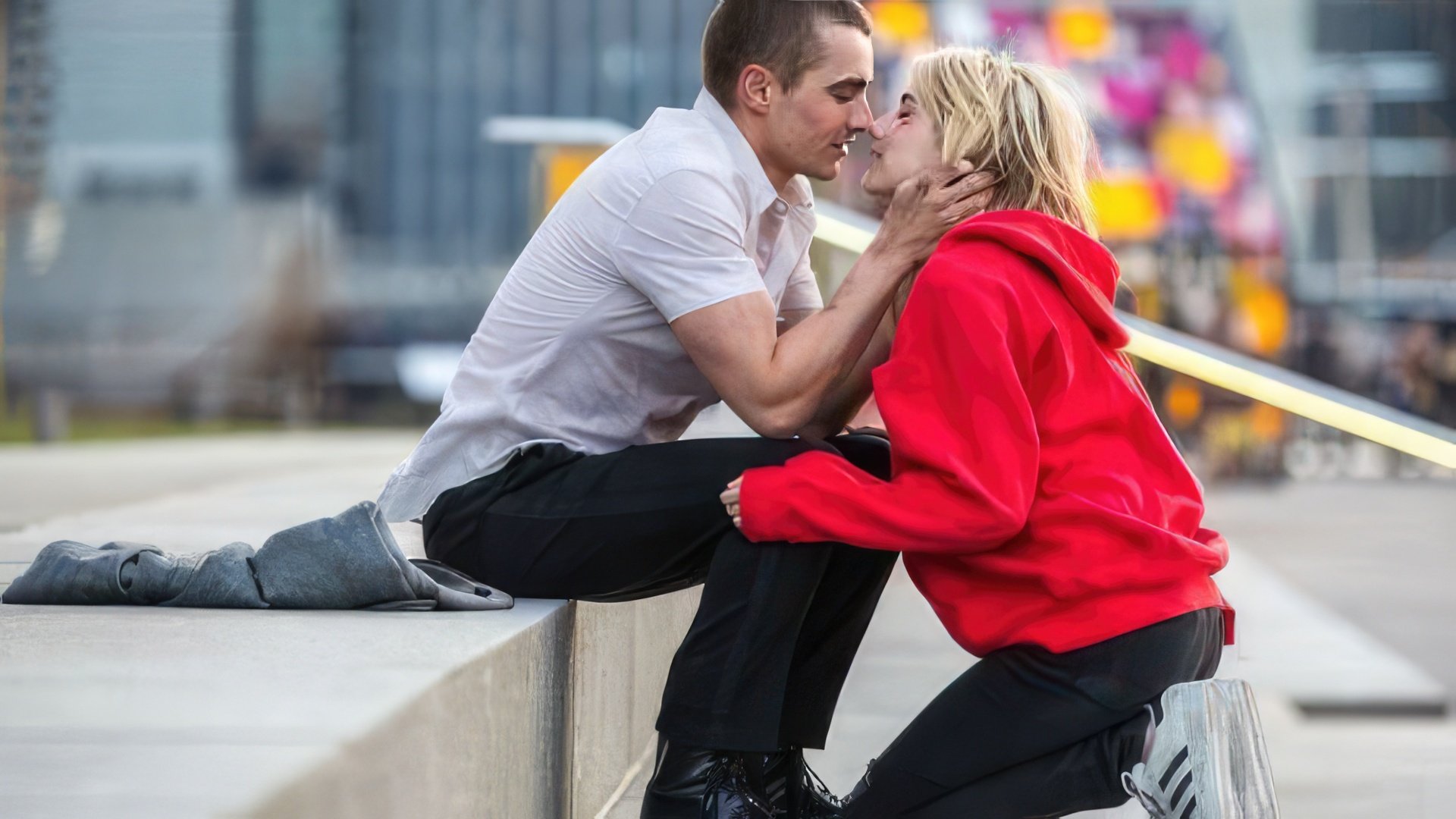 Dave Franco i Emma Roberts na planie "Nerve"