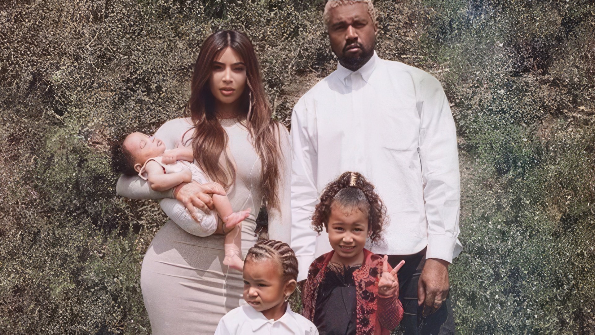 Kanye West z rodziną