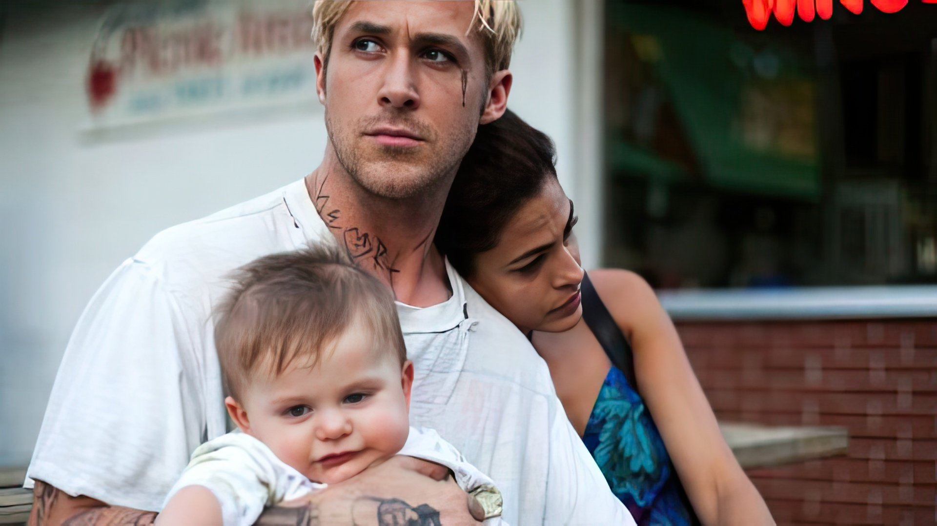 Ryan Gosling i Eva Mendes w filmie The Place Beyond the Pines