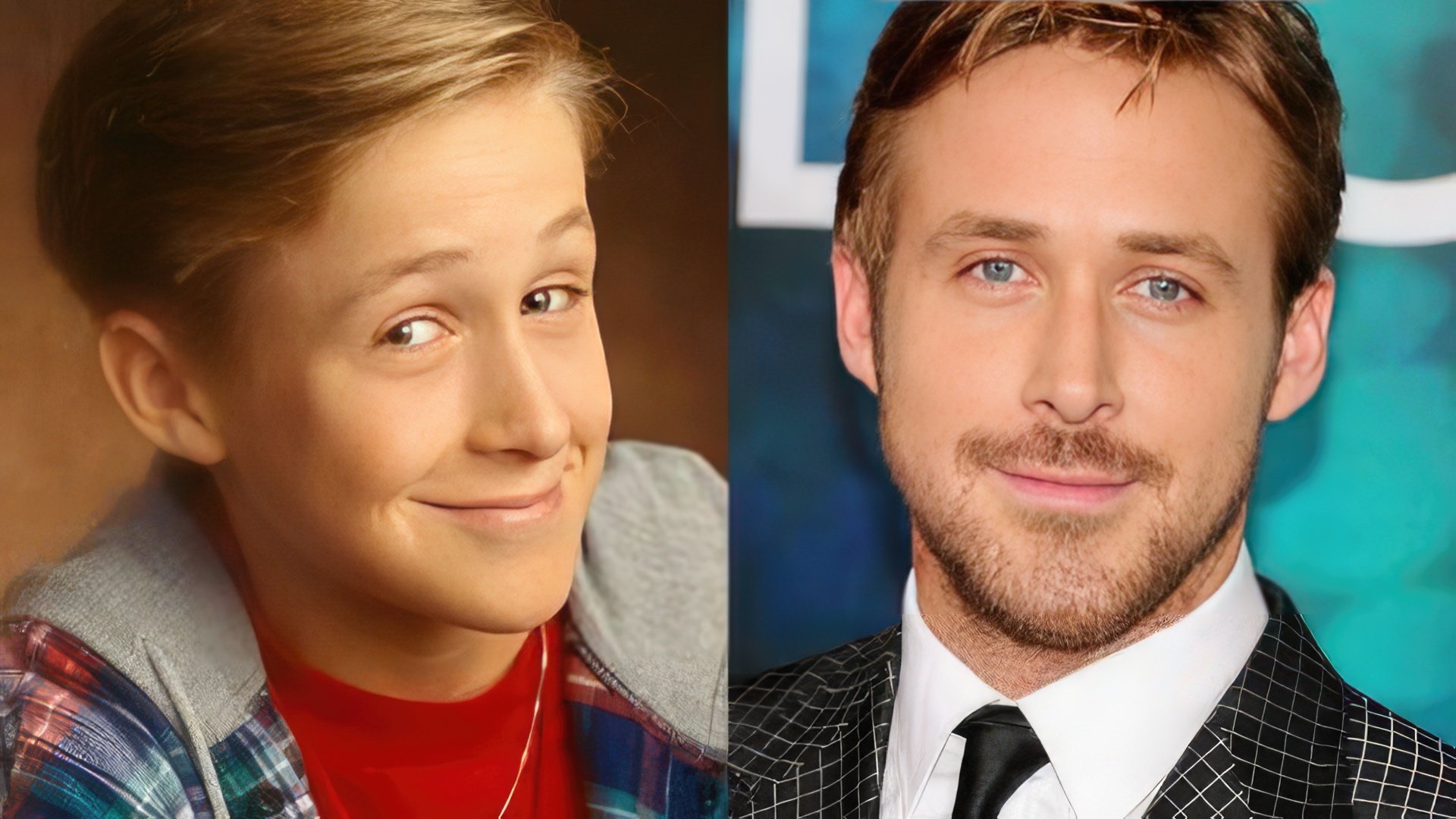 Ryan Gosling jako dziecko i teraz