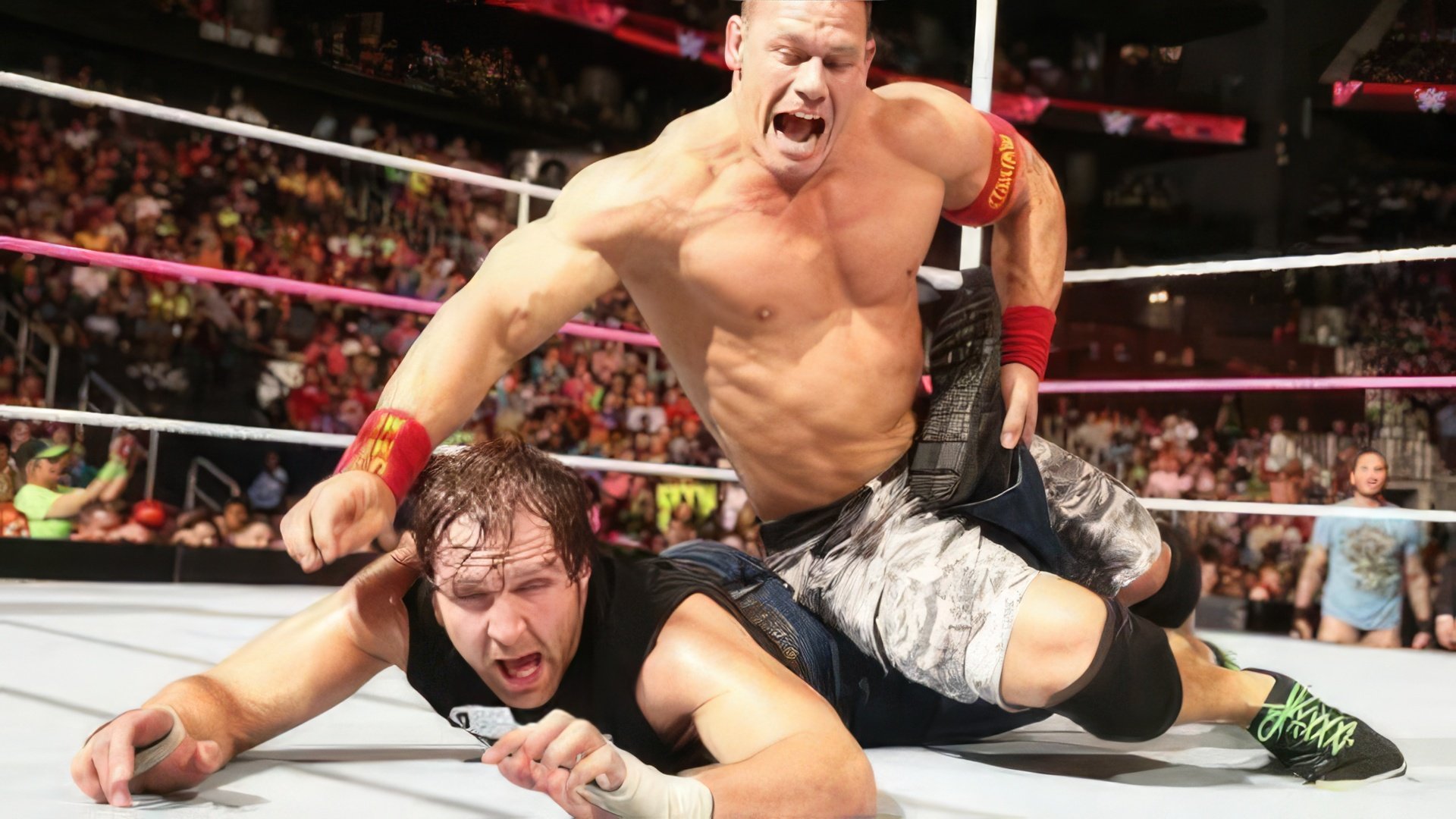 Wrestler John Cena w ringu