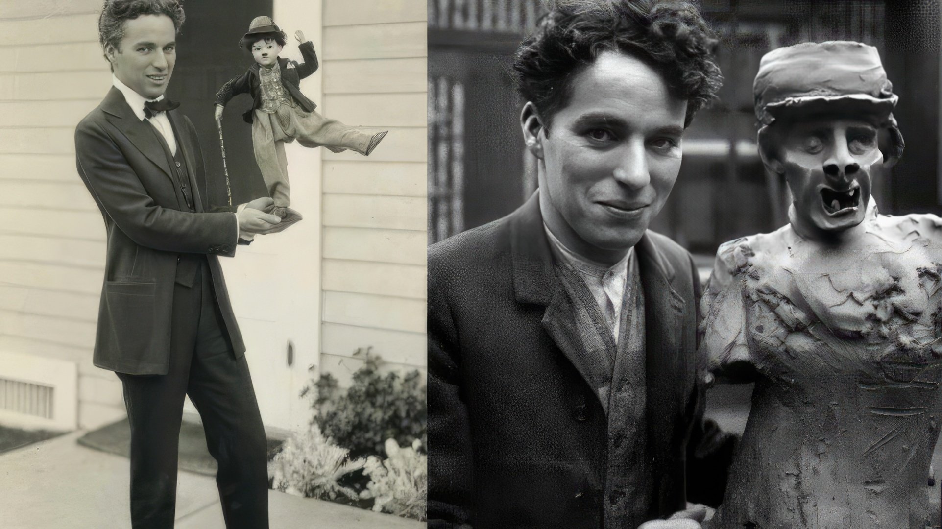 Charlie Chaplin jako młody człowiek (1917)