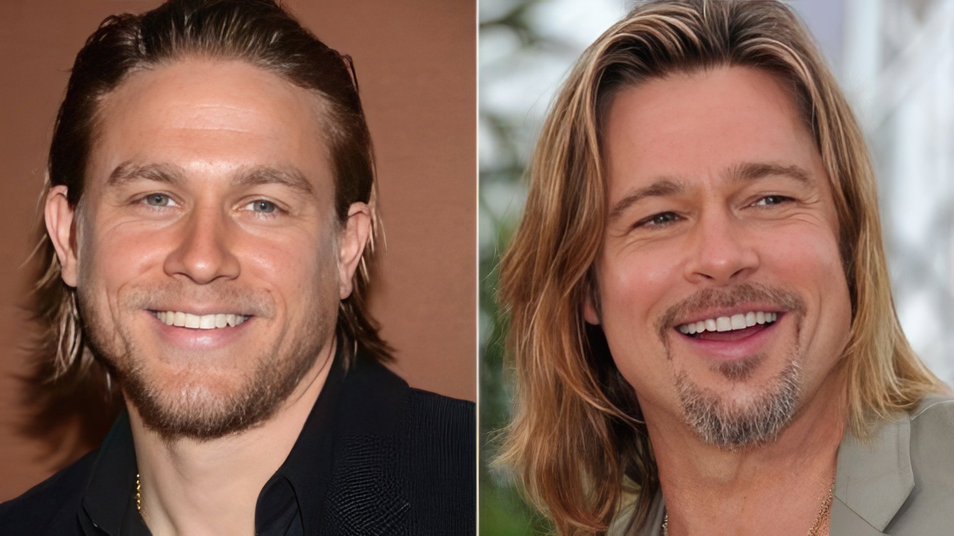 Charlie Hunnam i Brad Pitt są do siebie podobni