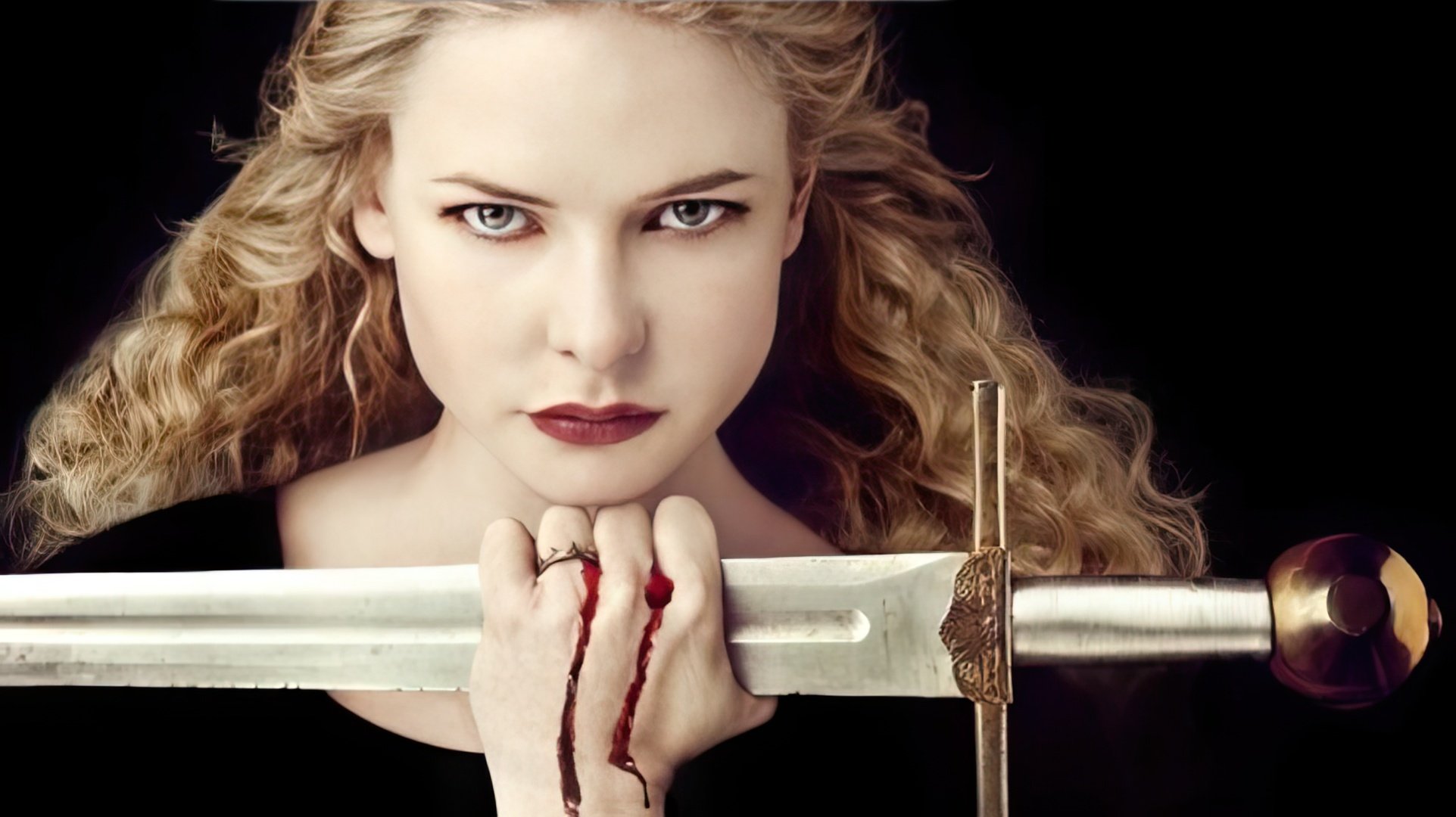 Rebecca Ferguson na plakacie serialu