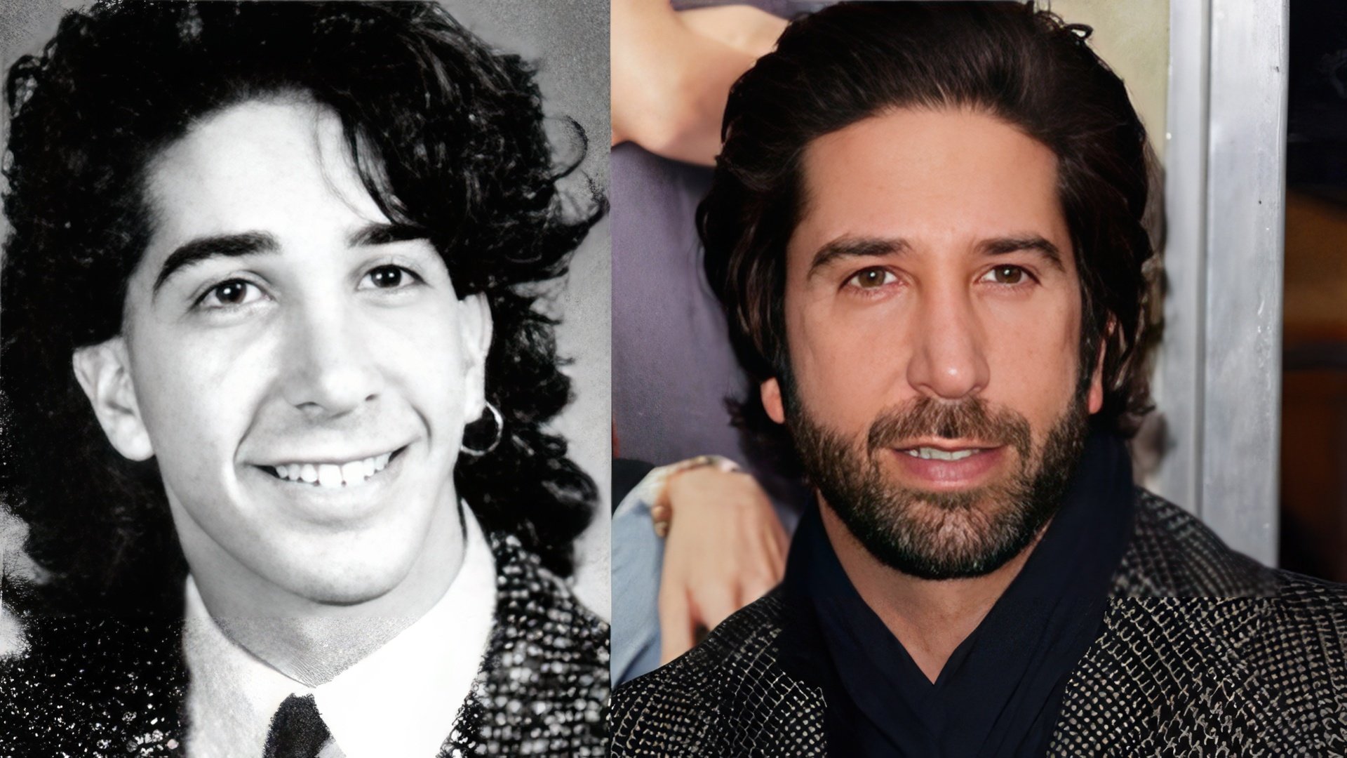 David Schwimmer w młodości i teraz