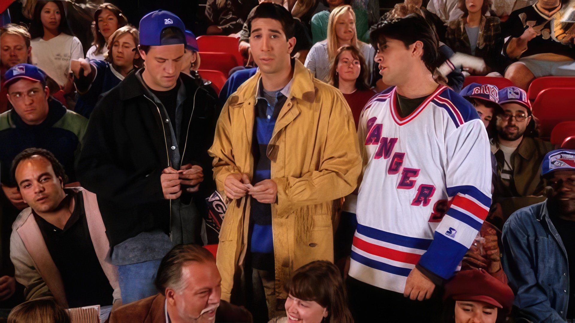 Matt LeBlanc, Matthew Perry i David Schwimmer w 'Friends'