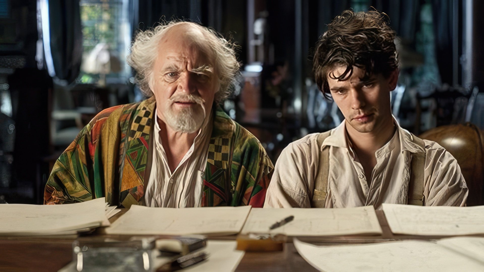 Ben Whishaw i Jim Broadbent w "Cloud Atlas"