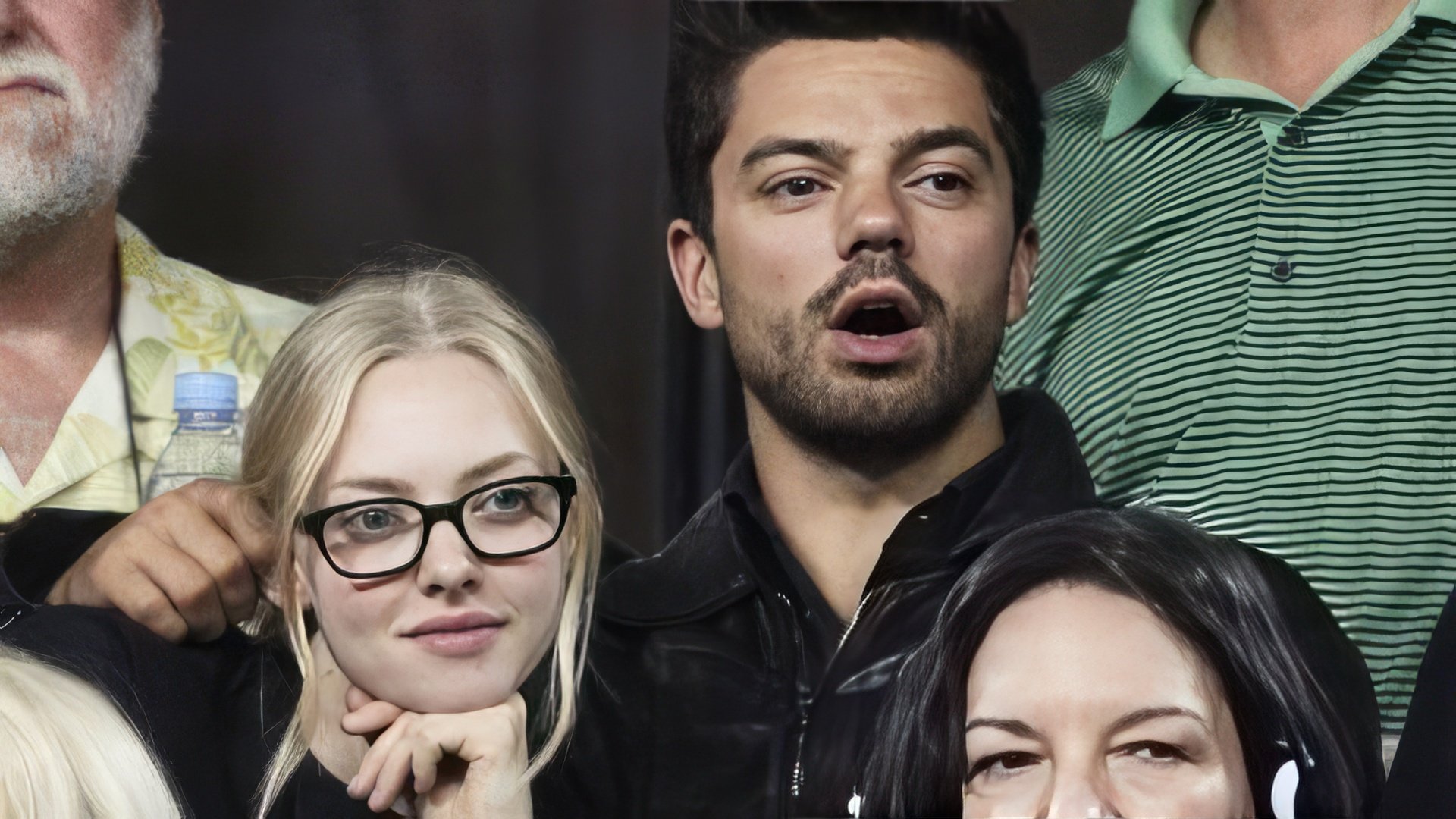 Dominic Cooper i Amanda Seyfried na meczu baseballowym