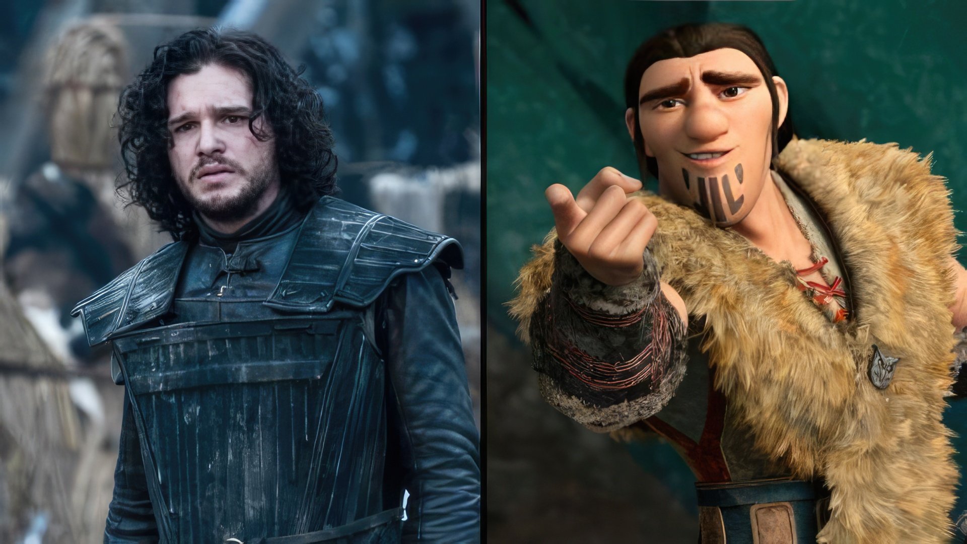 Kit Harington i Eret z How to Train Your Dragon 2